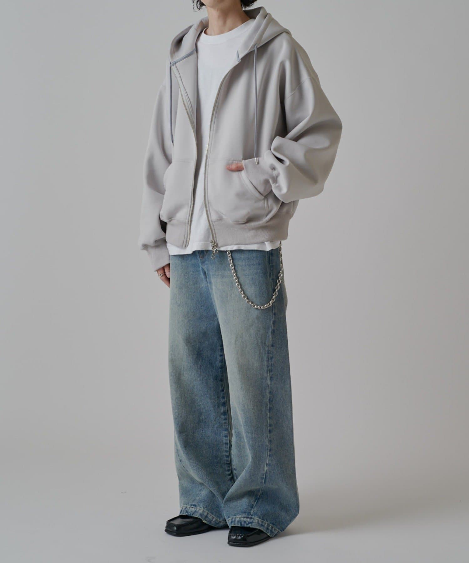 Lui's(ルイス) リラックス フードジップブルゾン