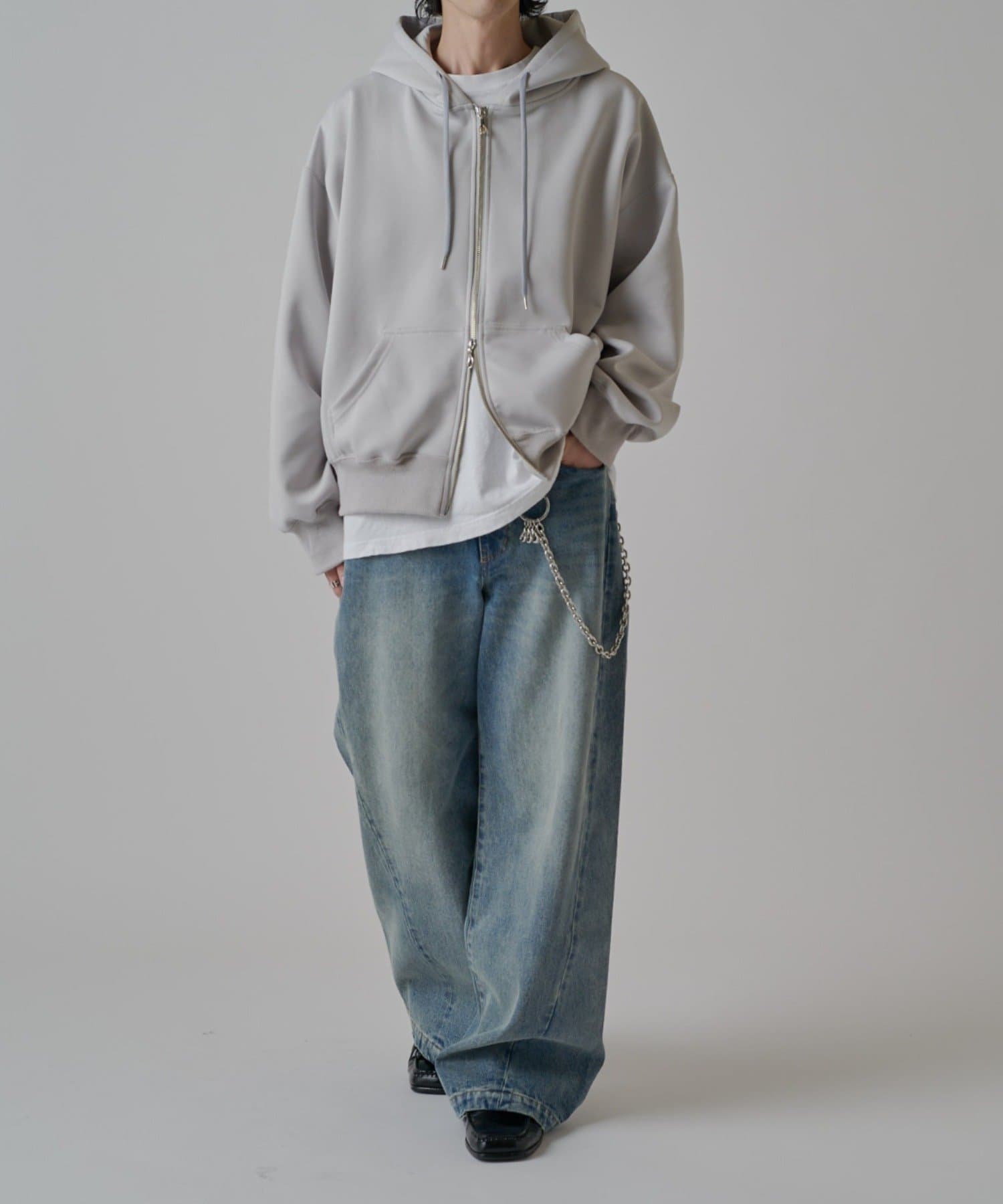 Lui's(ルイス) リラックス フードジップブルゾン