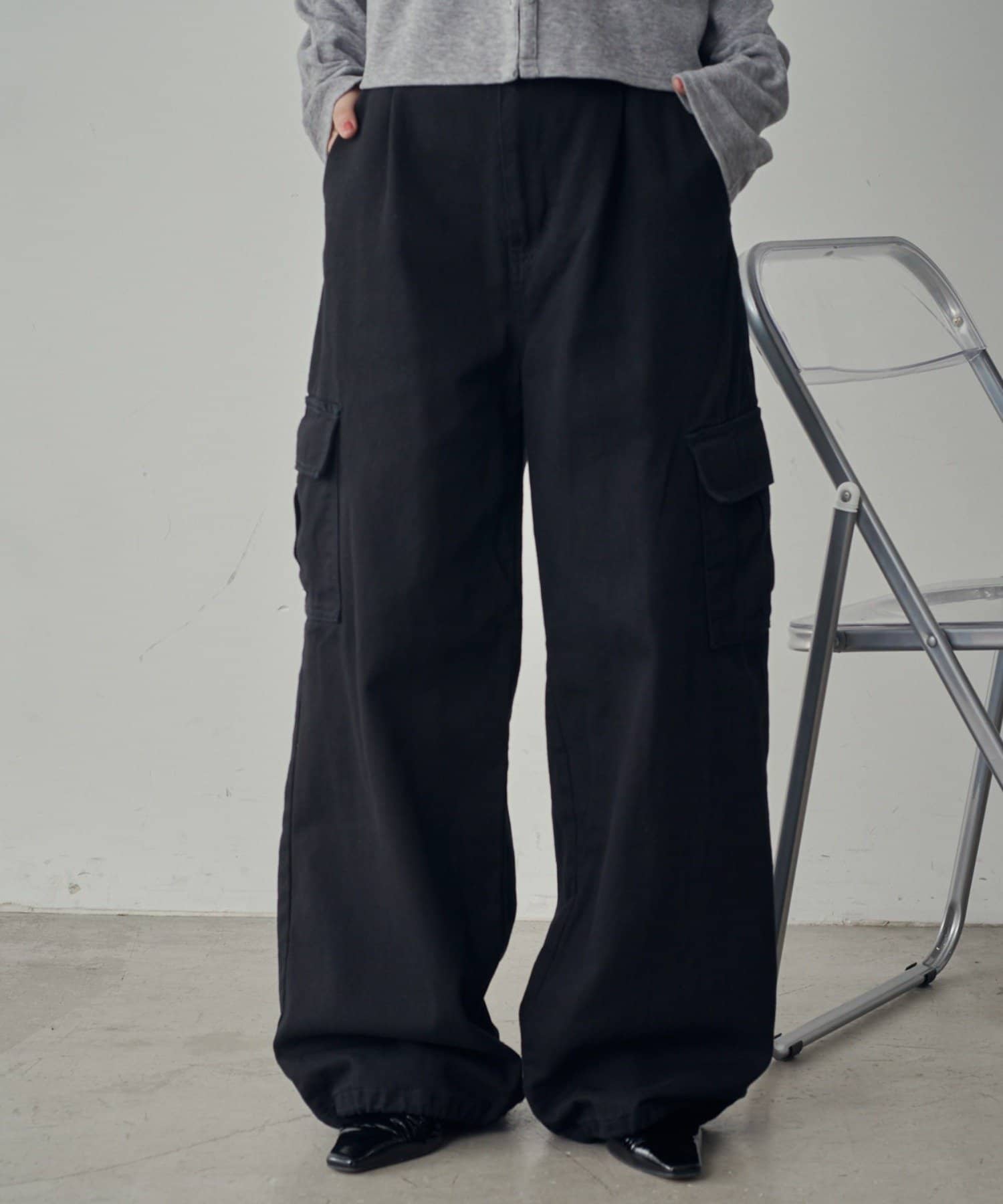 -goocy-(グーシー) デニムカーゴパンツ