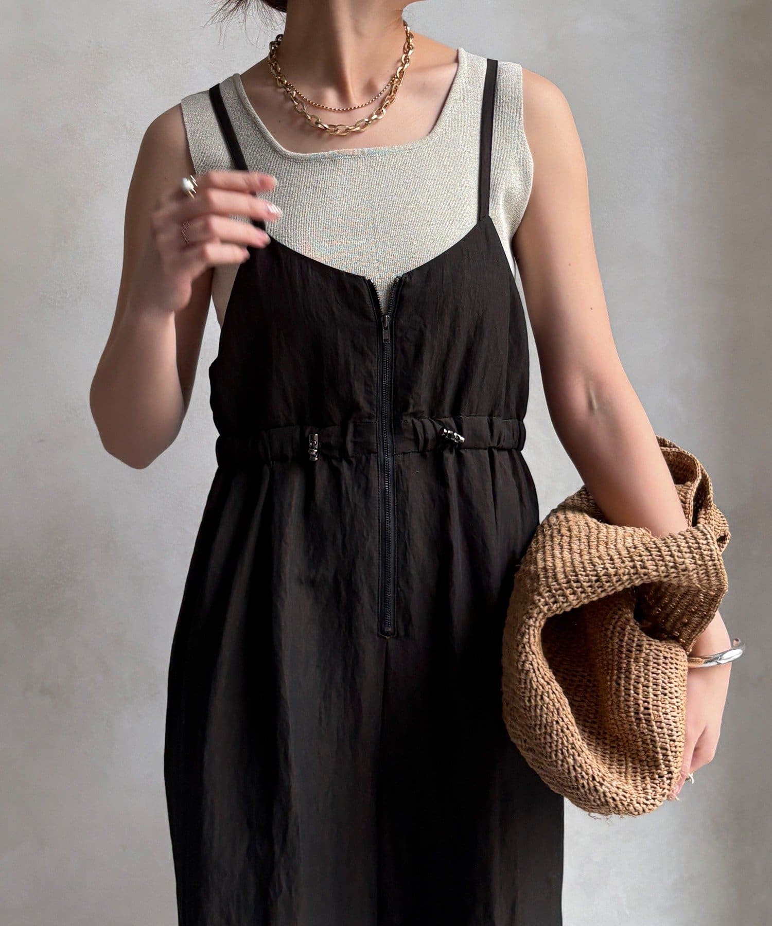 DOUDOU(ドゥドゥ) 【WEB限定】2WAYキャミサロペット