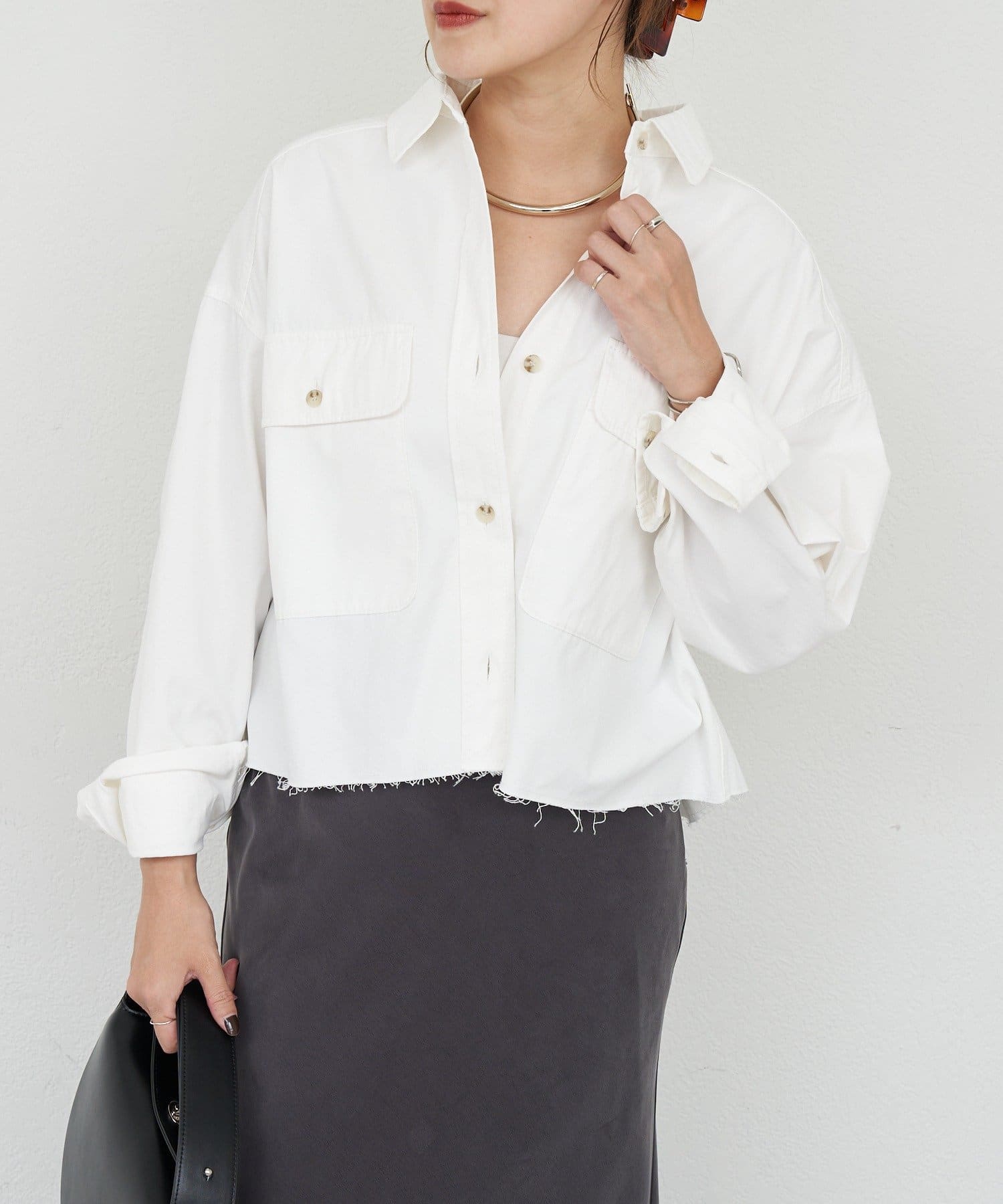 SHENERY(シーナリー) 【26SS予約】デニムオーバーショートシャツ