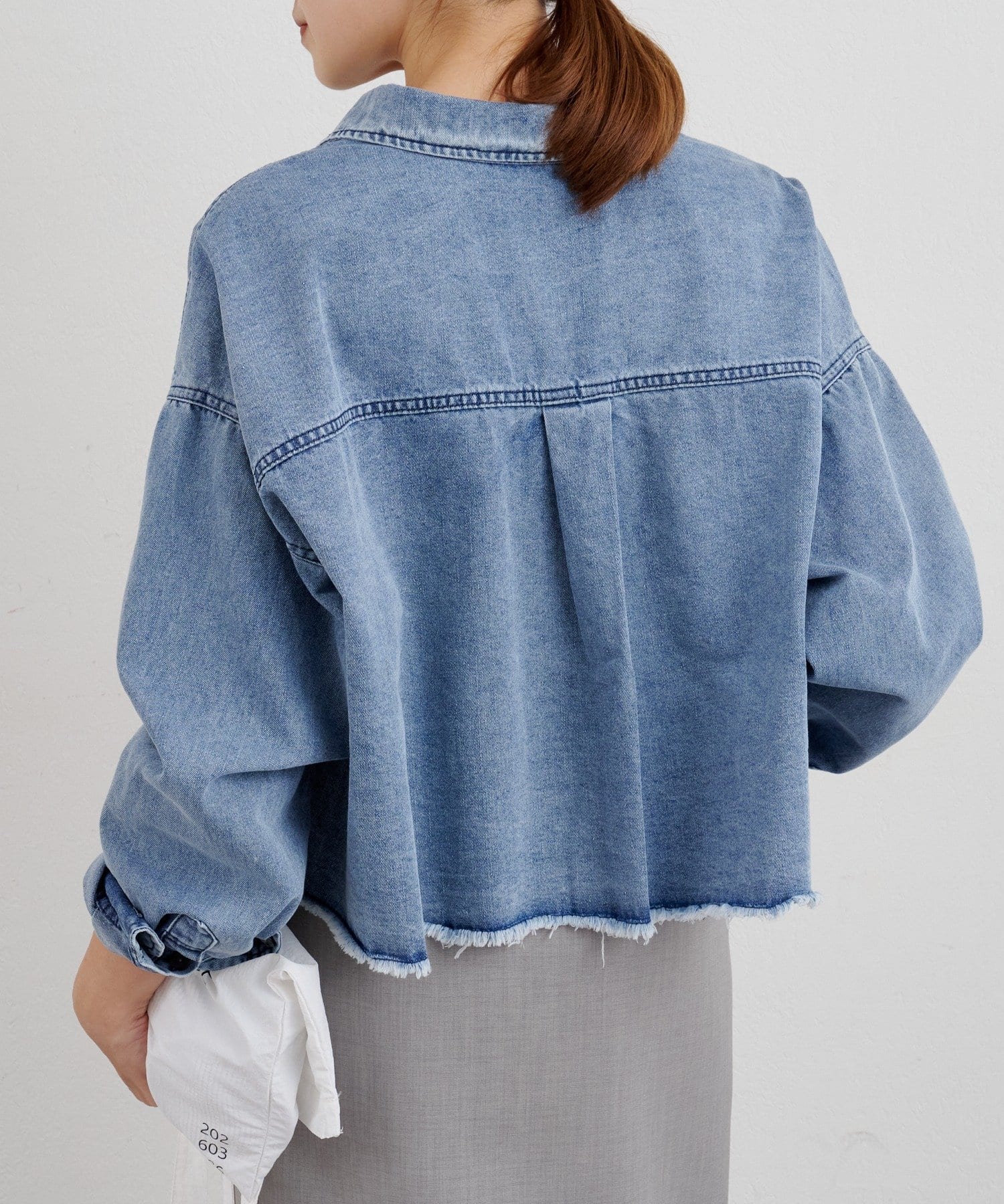 SHENERY(シーナリー) 【26SS予約】デニムオーバーショートシャツ