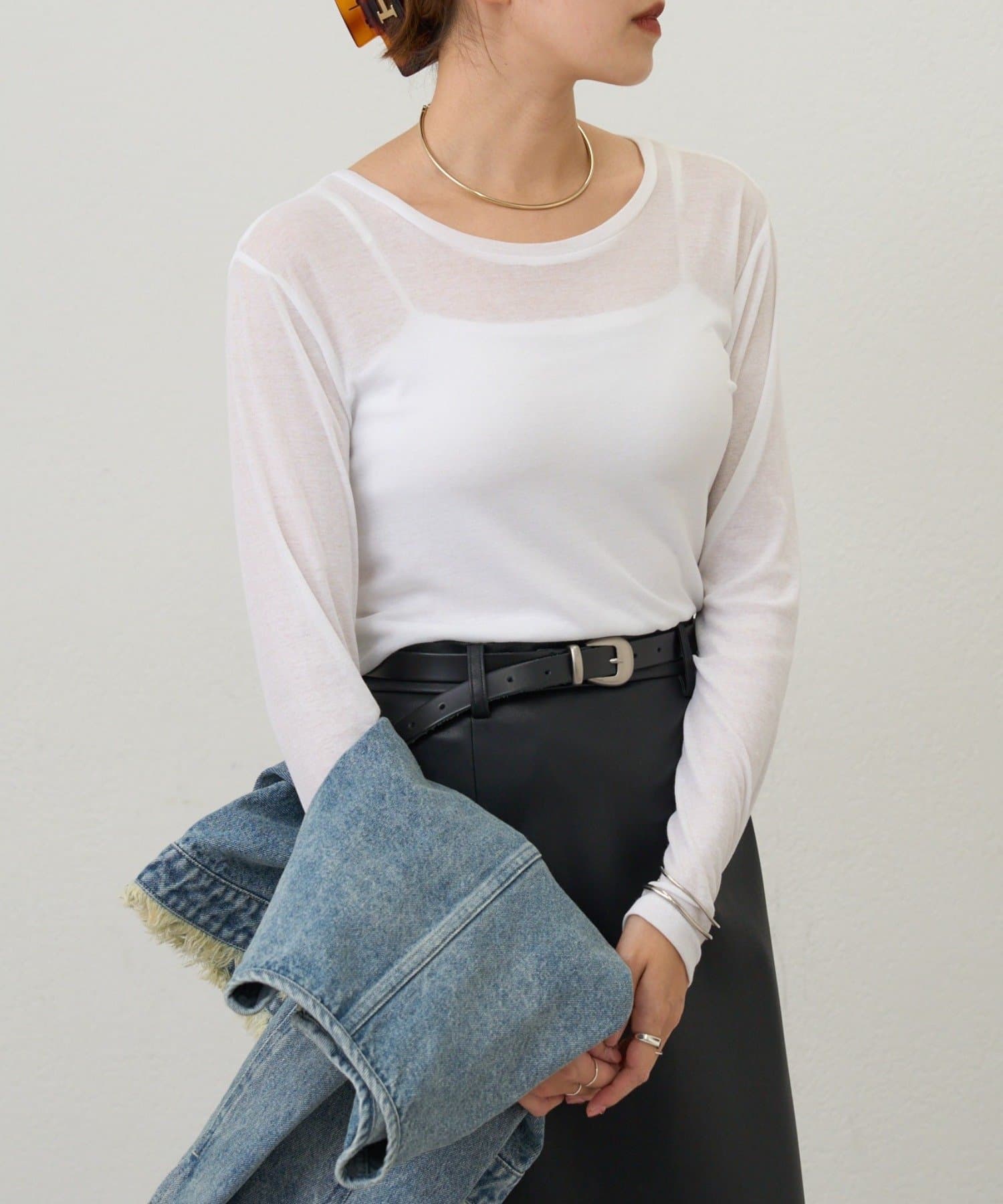 SHENERY(シーナリー) 【26SS予約】ベーシックシアーロンTEE