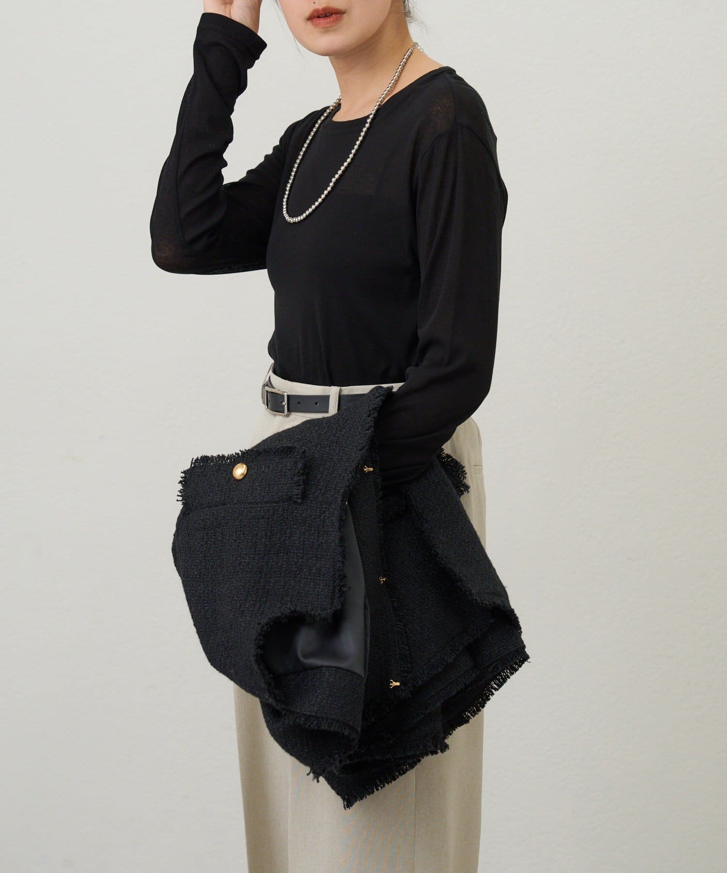 SHENERY(シーナリー) ベーシックシアーロンTEE