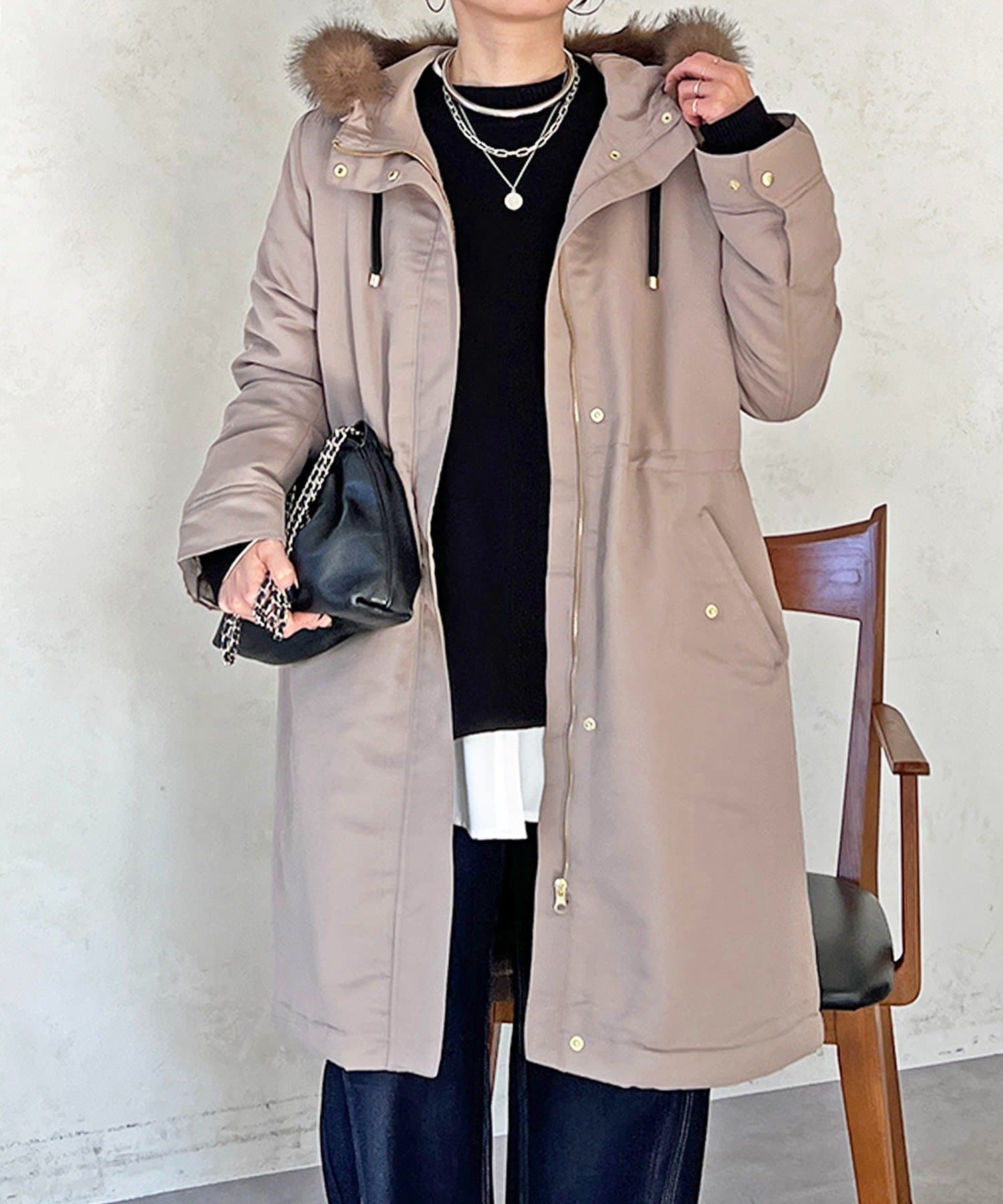 Croisiere(クロジエール) ファー取外しコート