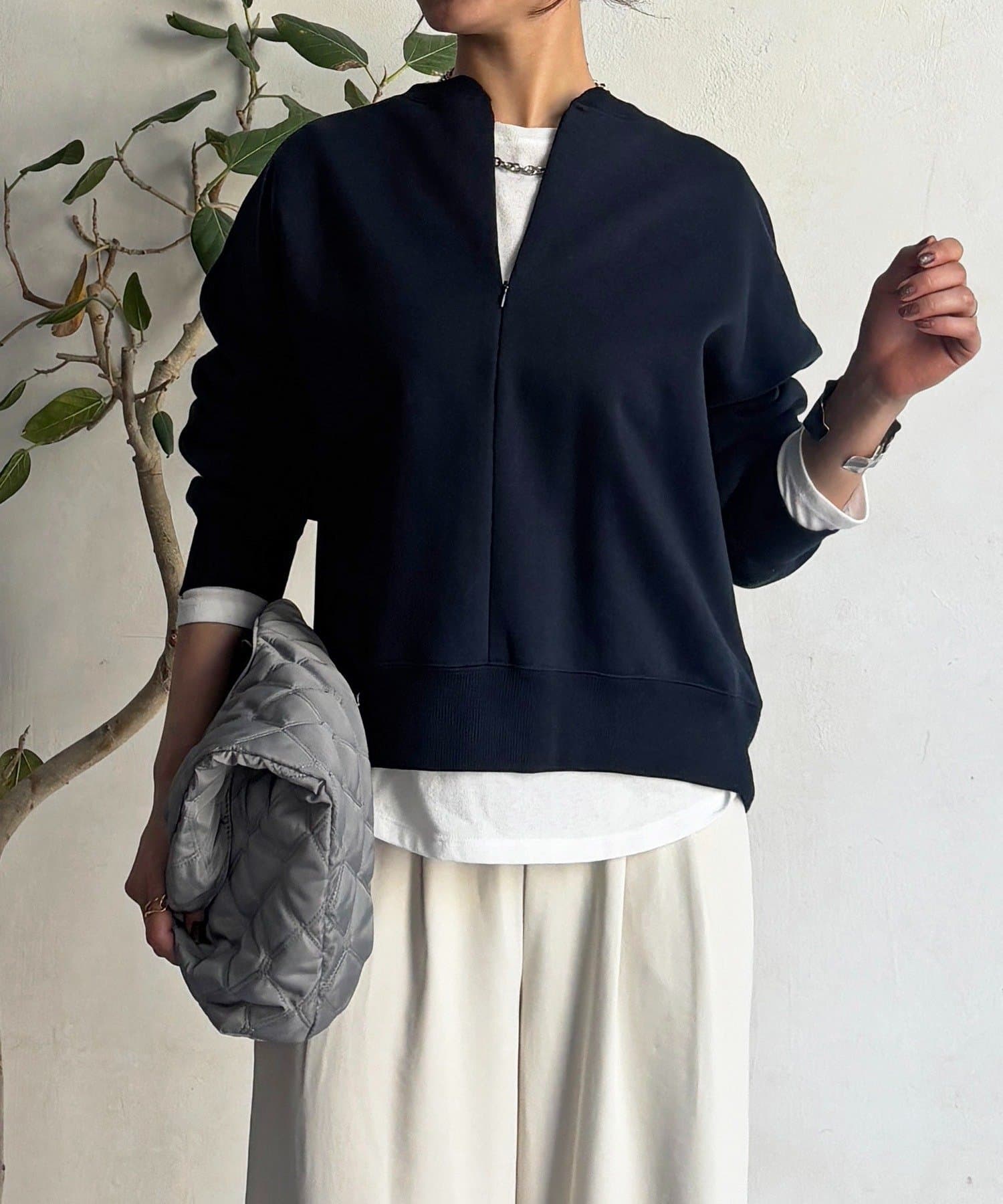 Croisiere(クロジエール) ハーフジッププルオーバー