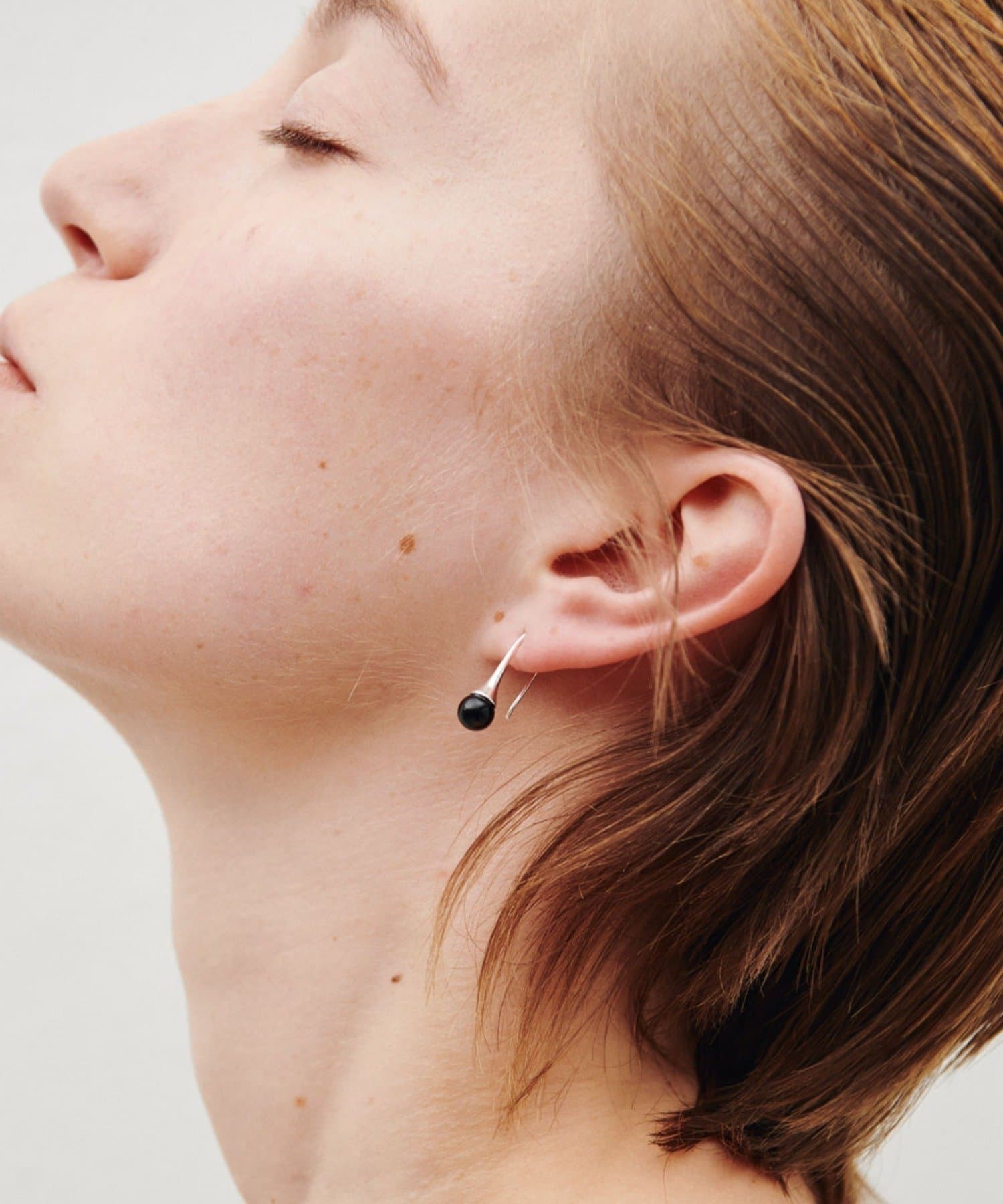 COLLAGE GALLARDAGALANTE(コラージュ ガリャルダガランテ) 【Sivelle./シヴェル】Silver925オニキスドロップピアス