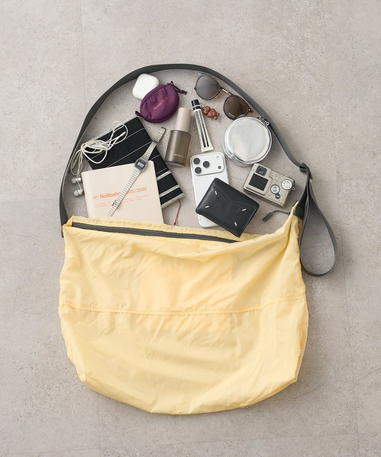 DISCOAT(ディスコート) 【Enlude】ポケッタブルナイロンショルダーバック《ユニセックス》