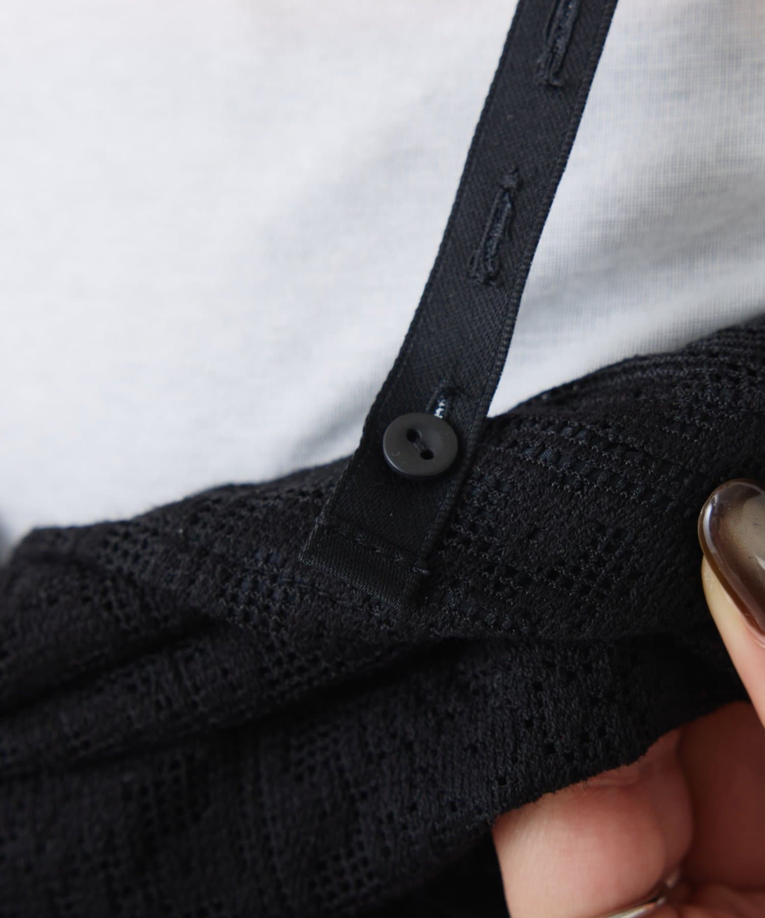 COLLAGE GALLARDAGALANTE(コラージュ ガリャルダガランテ) 【マルチに着れる◎】レースジャンプスーツ