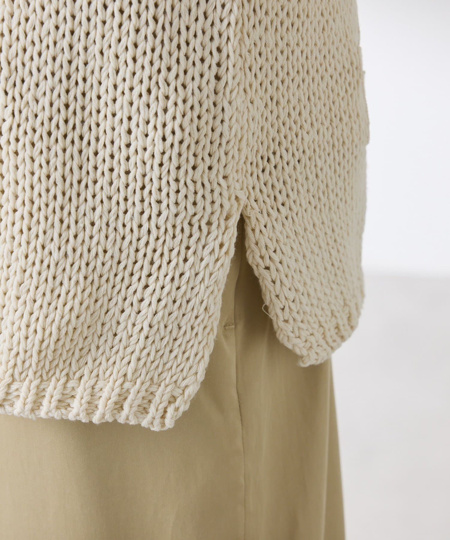 COLLAGE GALLARDAGALANTE(コラージュ ガリャルダガランテ) 【着映えトップス】フラワールーズコットン混ニット