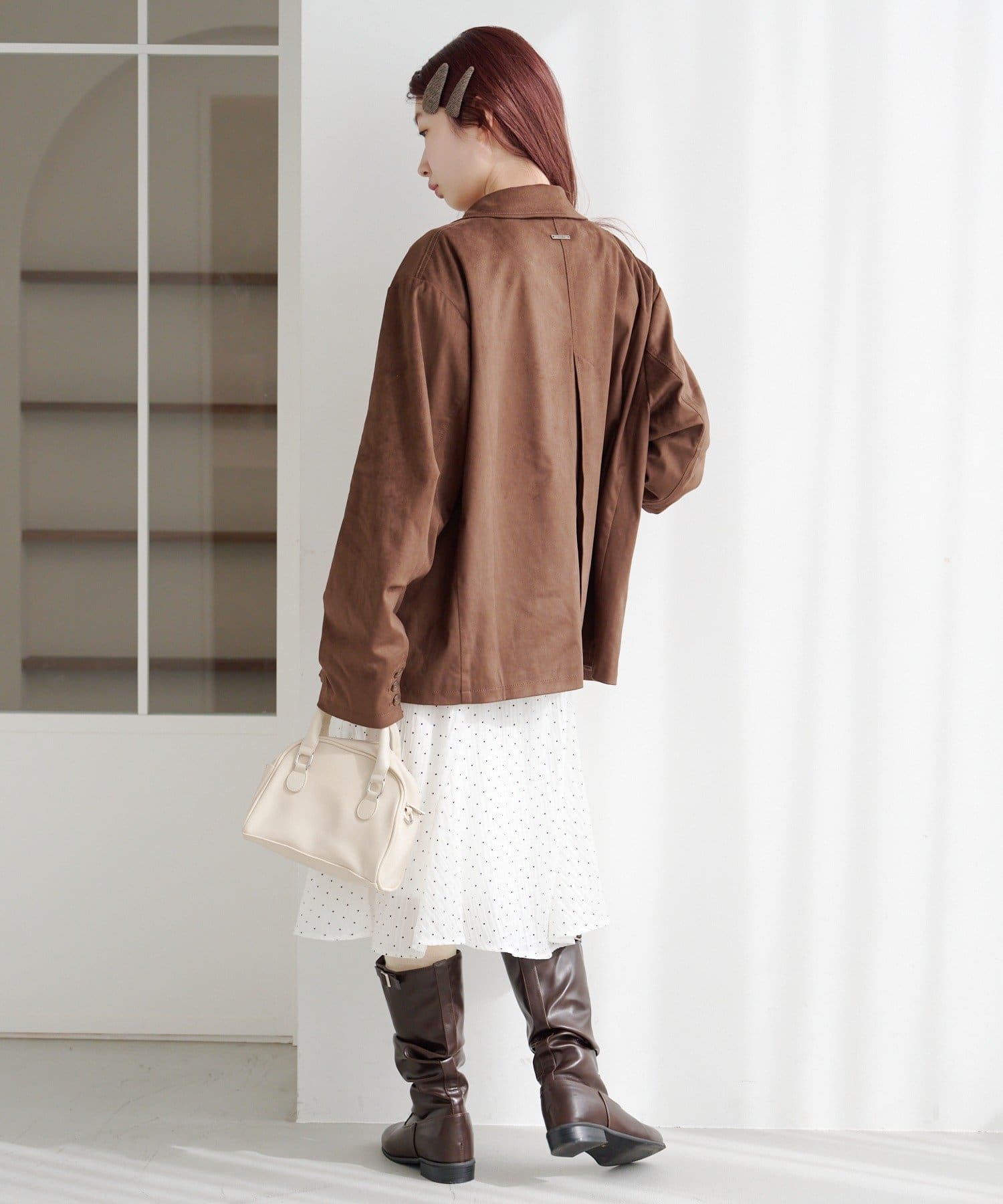 Kastane(カスタネ) ドットシアーミドルスカート