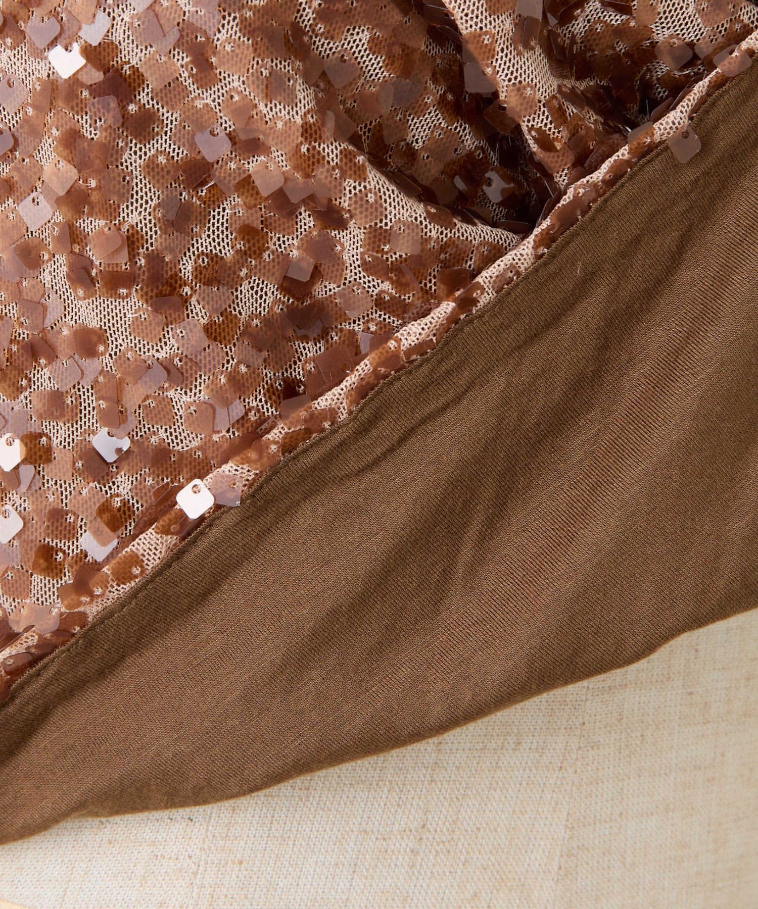 COLLAGE GALLARDAGALANTE(コラージュ ガリャルダガランテ) 【プラスワンアイテム】スパンコールドレープベスト