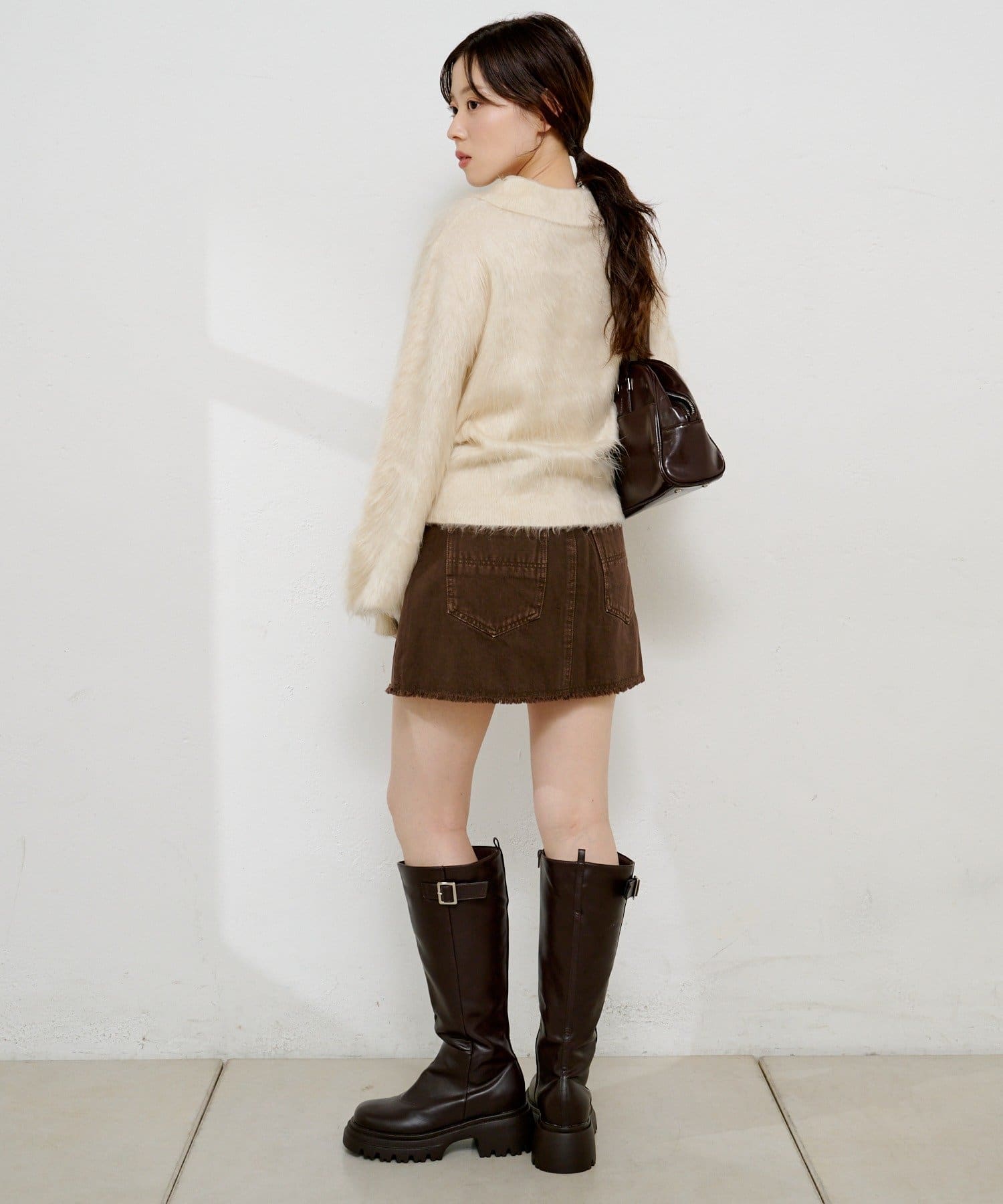 Kastane(カスタネ) 【1.1(木)0:00発売/WEB先行】ベルトデニムミニスカート