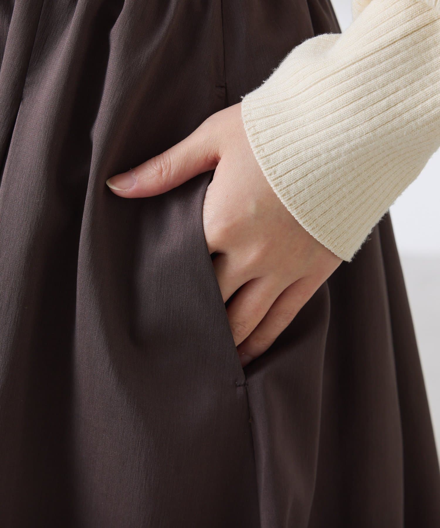 COLLAGE GALLARDAGALANTE(コラージュ ガリャルダガランテ) 【体型カバー】タックフレアシアースカート