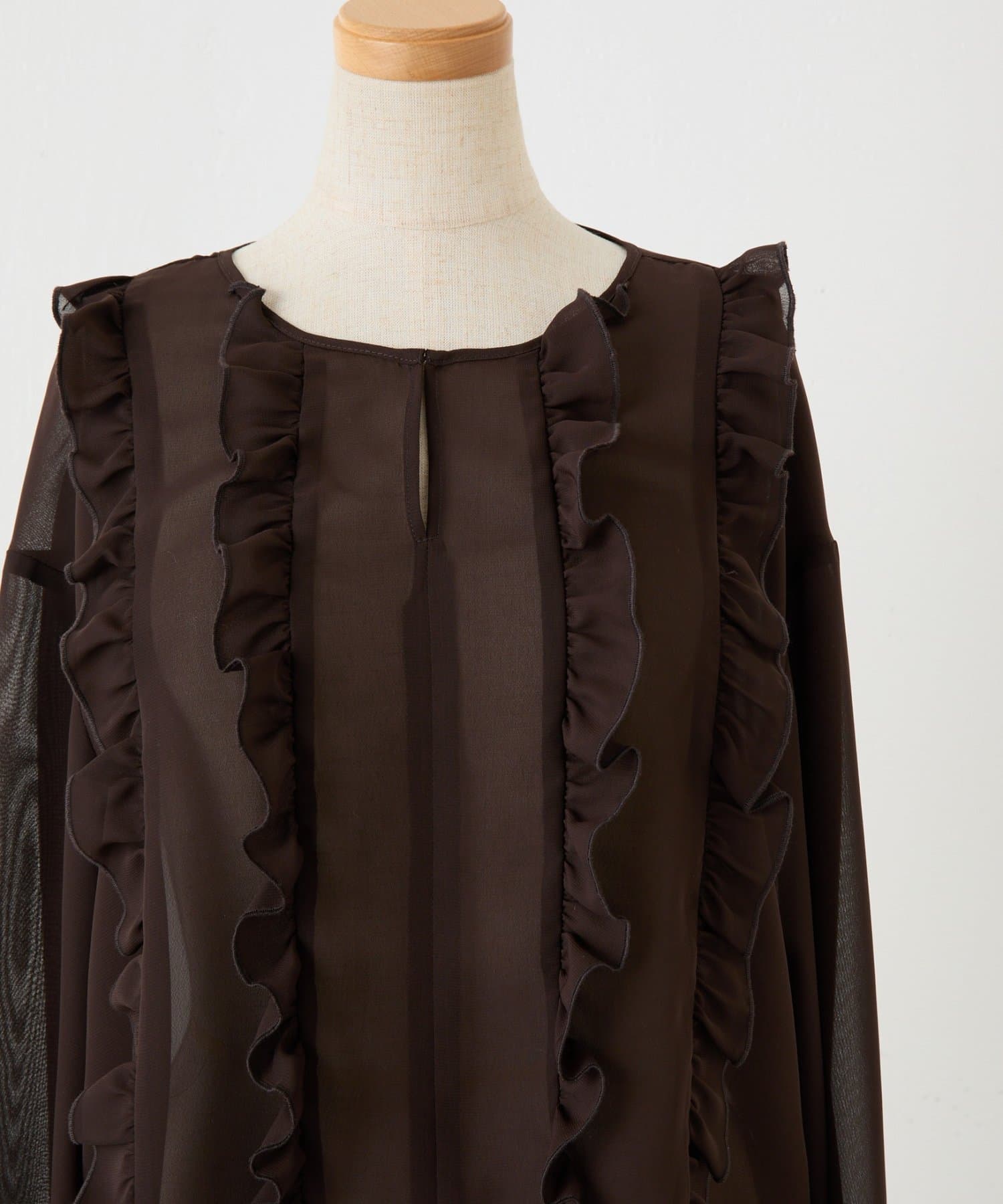 COLLAGE GALLARDAGALANTE(コラージュ ガリャルダガランテ) ラッフルシアーブラウス