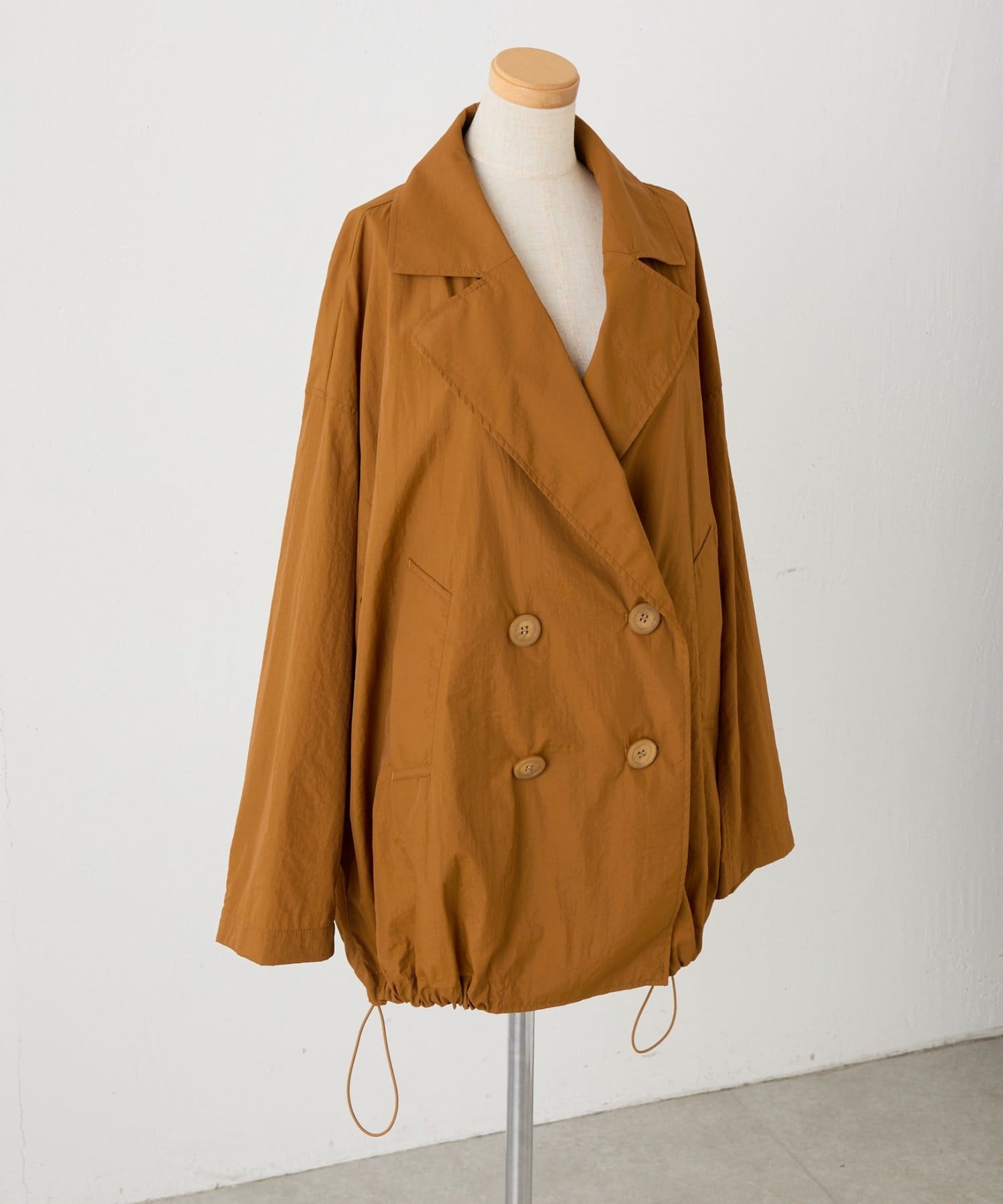 COLLAGE GALLARDAGALANTE(コラージュ ガリャルダガランテ) 【軽量200g！】エアーナイロンミドルトレンチコート