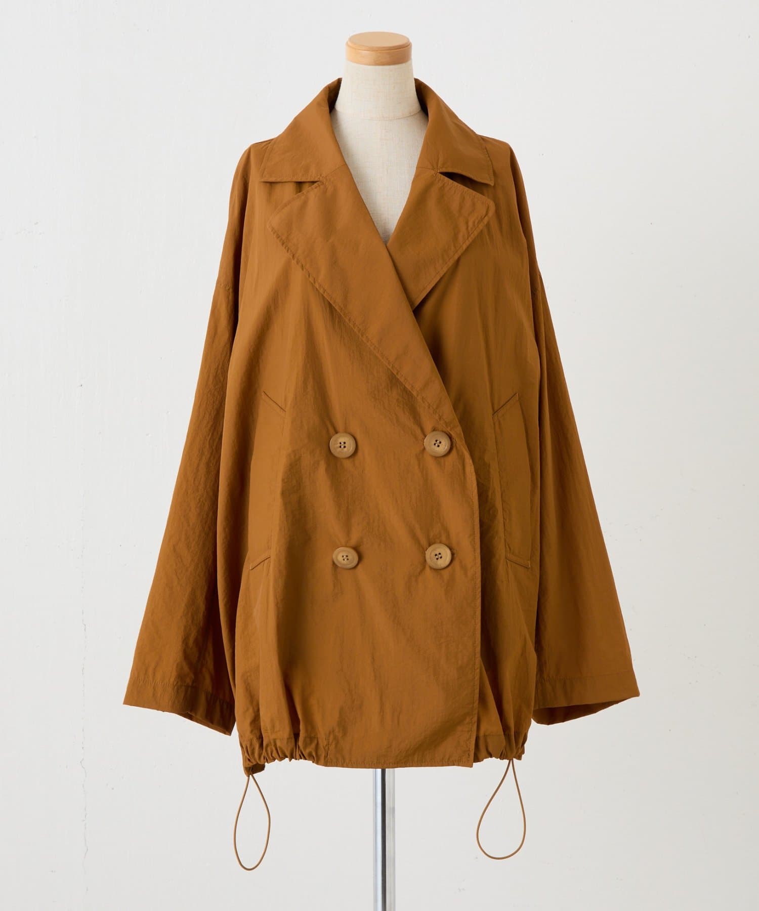 COLLAGE GALLARDAGALANTE(コラージュ ガリャルダガランテ) 【軽量200g！】エアーナイロンミドルトレンチコート