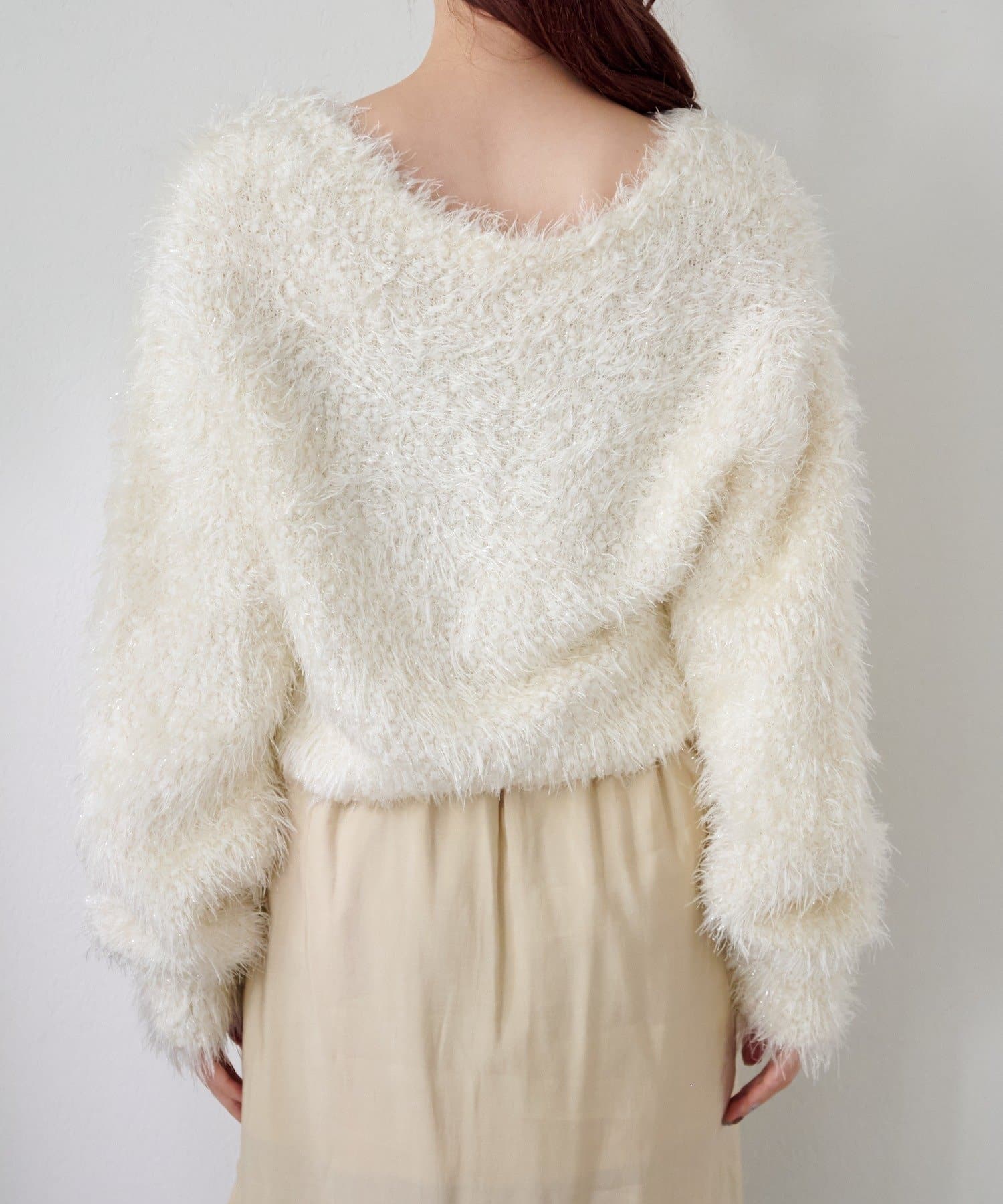 Kastane(カスタネ) グロスシャギーカーディガン