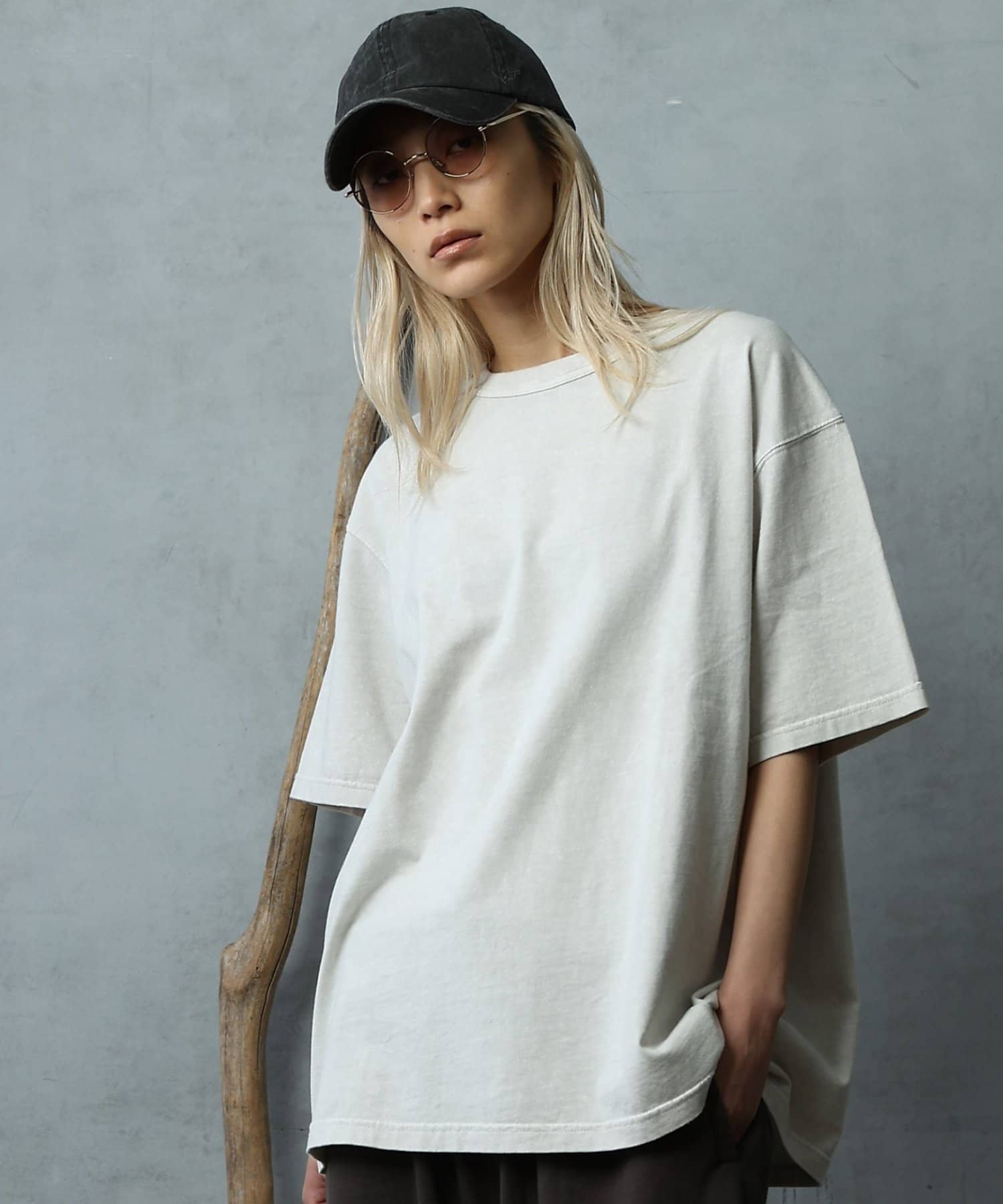 COLONY 2139(コロニー トゥーワンスリーナイン) 【paradigm】バイオ加工クルーネックフェードT半袖