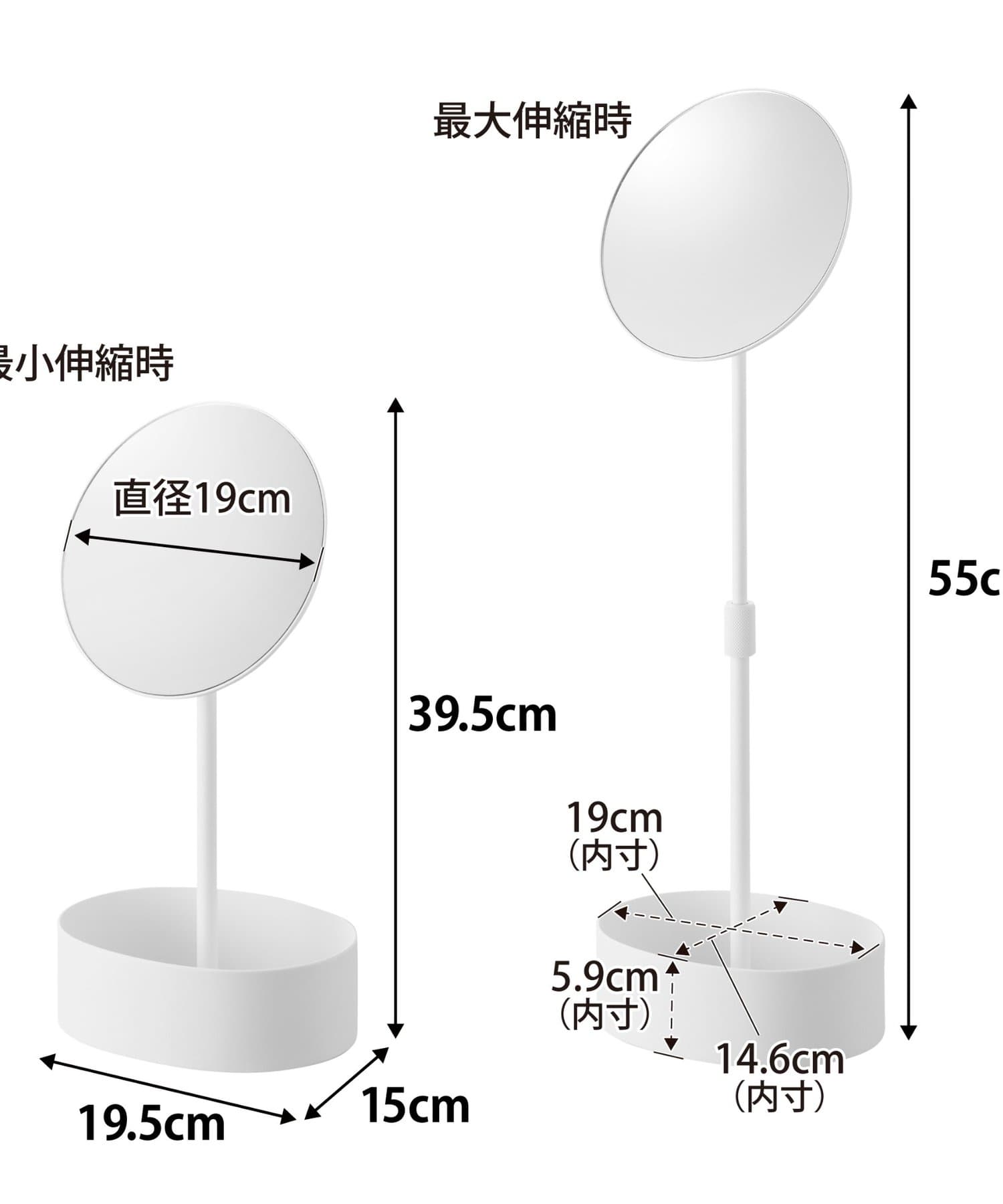 BIRTHDAY BAR(バースデイバー) 【tower タワー】高さと角度が調節できる収納付きスタンドミラー