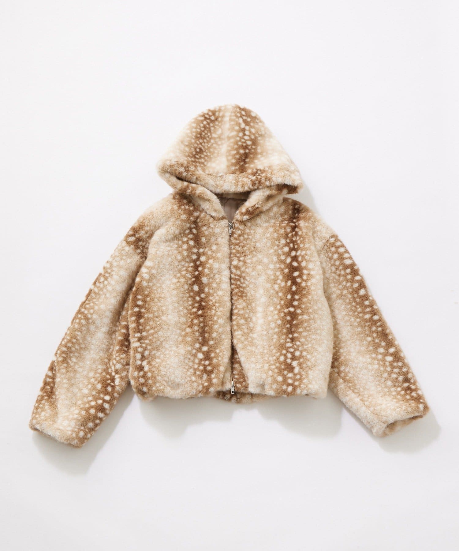 OLIVE des OLIVE(オリーブ デ オリーブ) ファーフードブルゾン