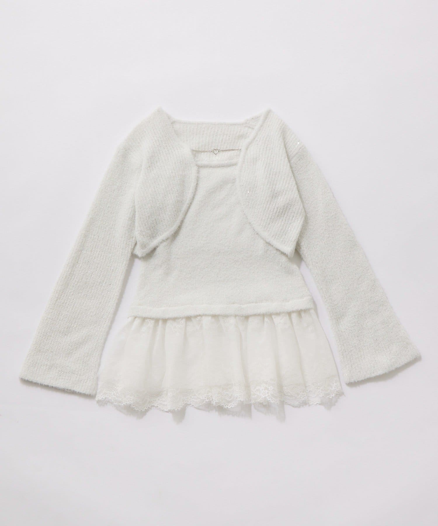 OLIVE des OLIVE(オリーブ デ オリーブ) ボレロペプラムキャミセット