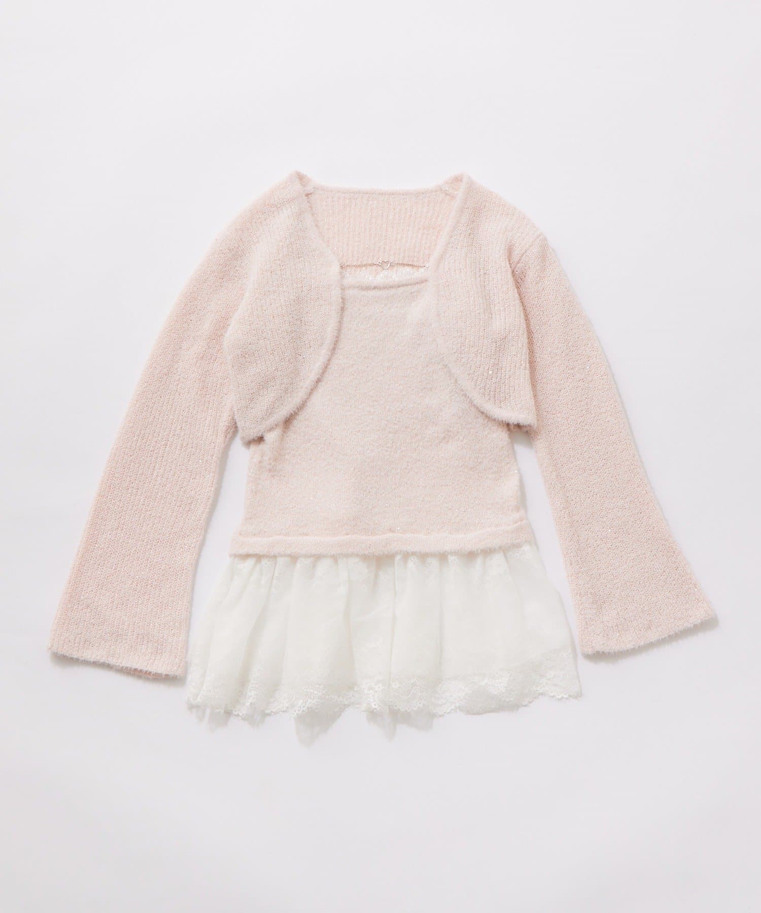 OLIVE des OLIVE(オリーブ デ オリーブ) ボレロペプラムキャミセット