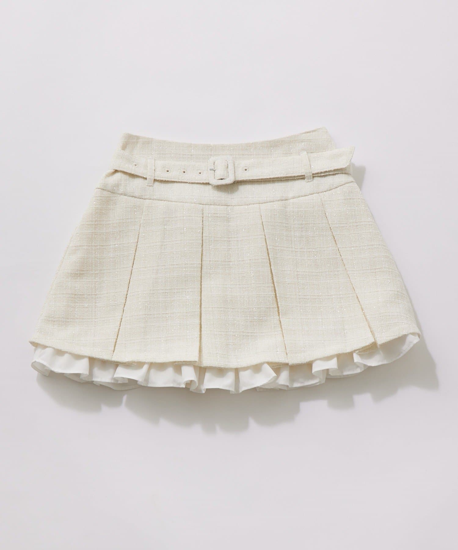 OLIVE des OLIVE(オリーブ デ オリーブ) 裾フリルプリーツスカート