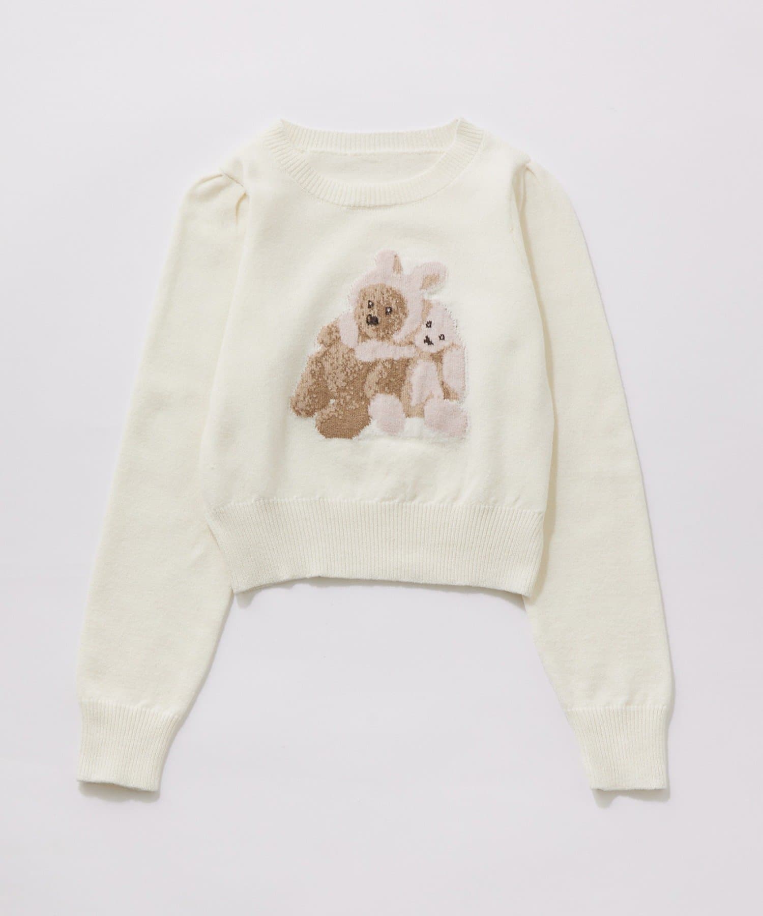 OLIVE des OLIVE(オリーブ デ オリーブ) かぶりものアニマルジャガードニット