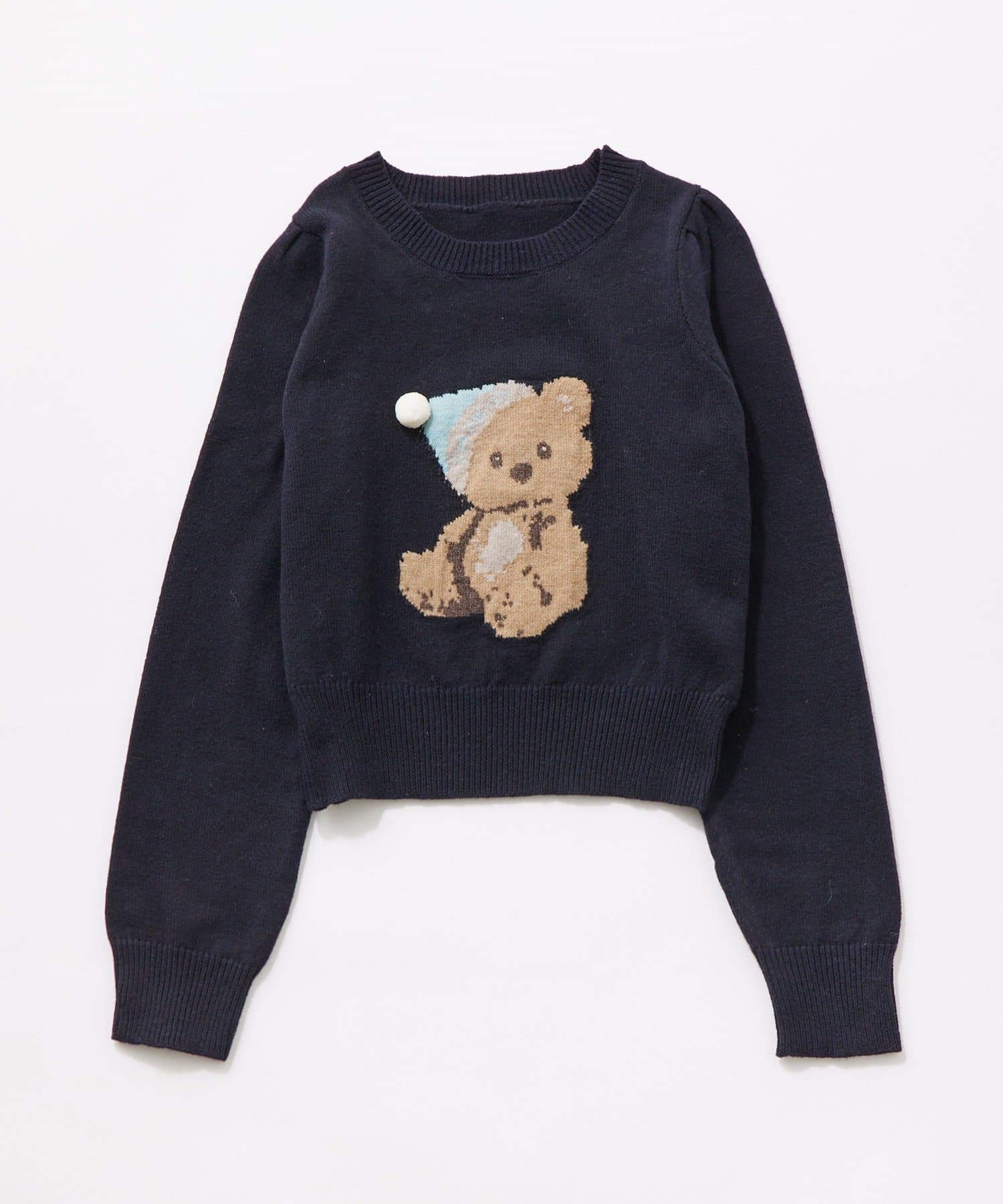 OLIVE des OLIVE(オリーブ デ オリーブ) かぶりものアニマルジャガードニット