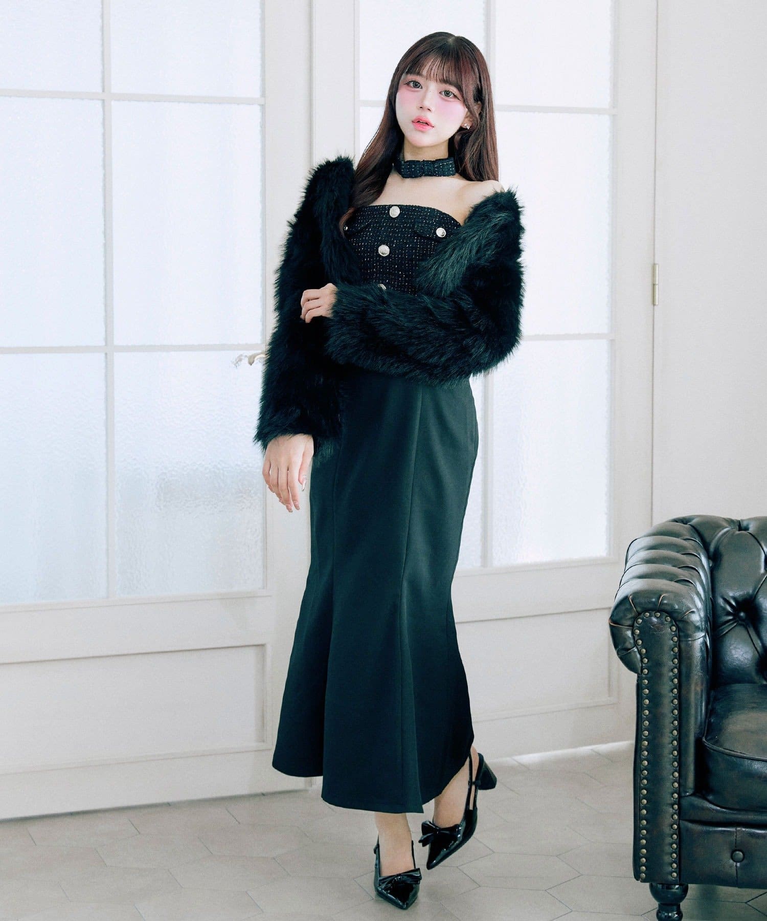 OLIVE des OLIVE(オリーブ デ オリーブ) 【Belle Charme】Elegance Short Fur Bolero