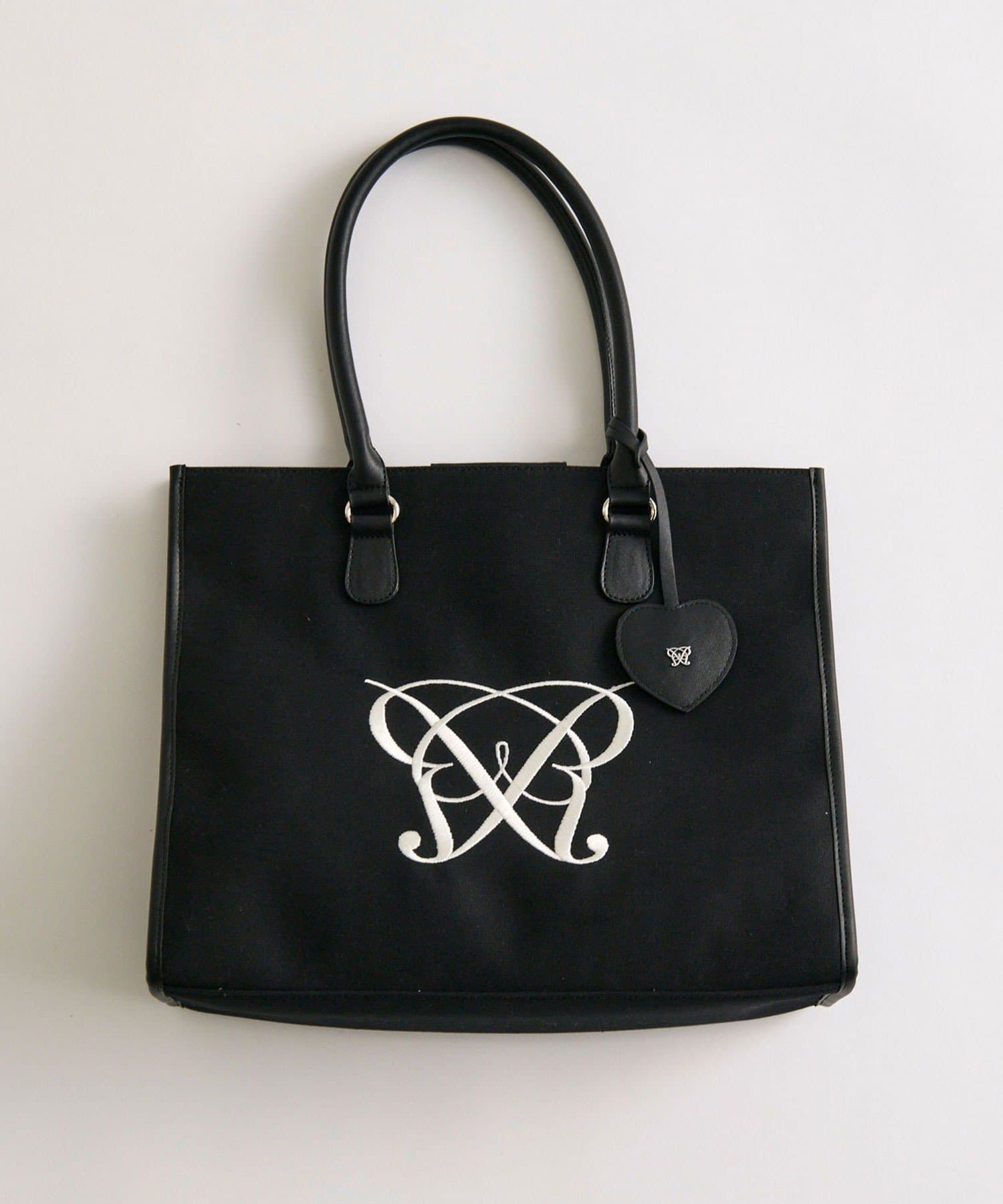 OLIVE des OLIVE(オリーブ デ オリーブ) Aimerianejoieハートミラーチャーム付きトート