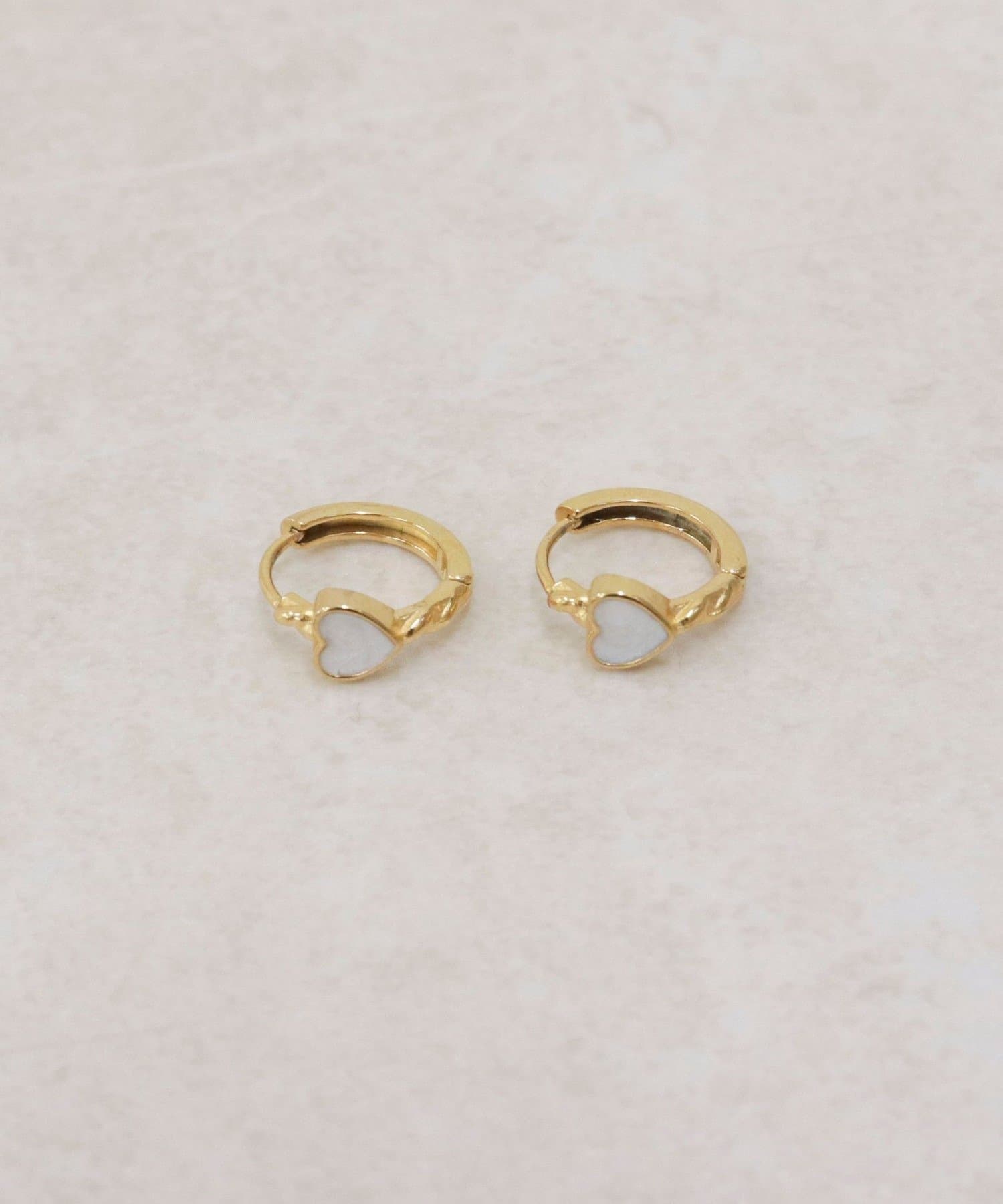 FREDY & GLOSTER(フレディ アンド グロスター) ステンレスハートリングピアス