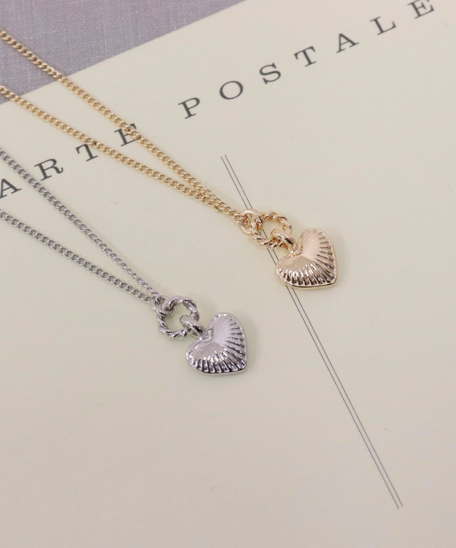 FREDY & GLOSTER(フレディ アンド グロスター) 刻みミニハートネックレス