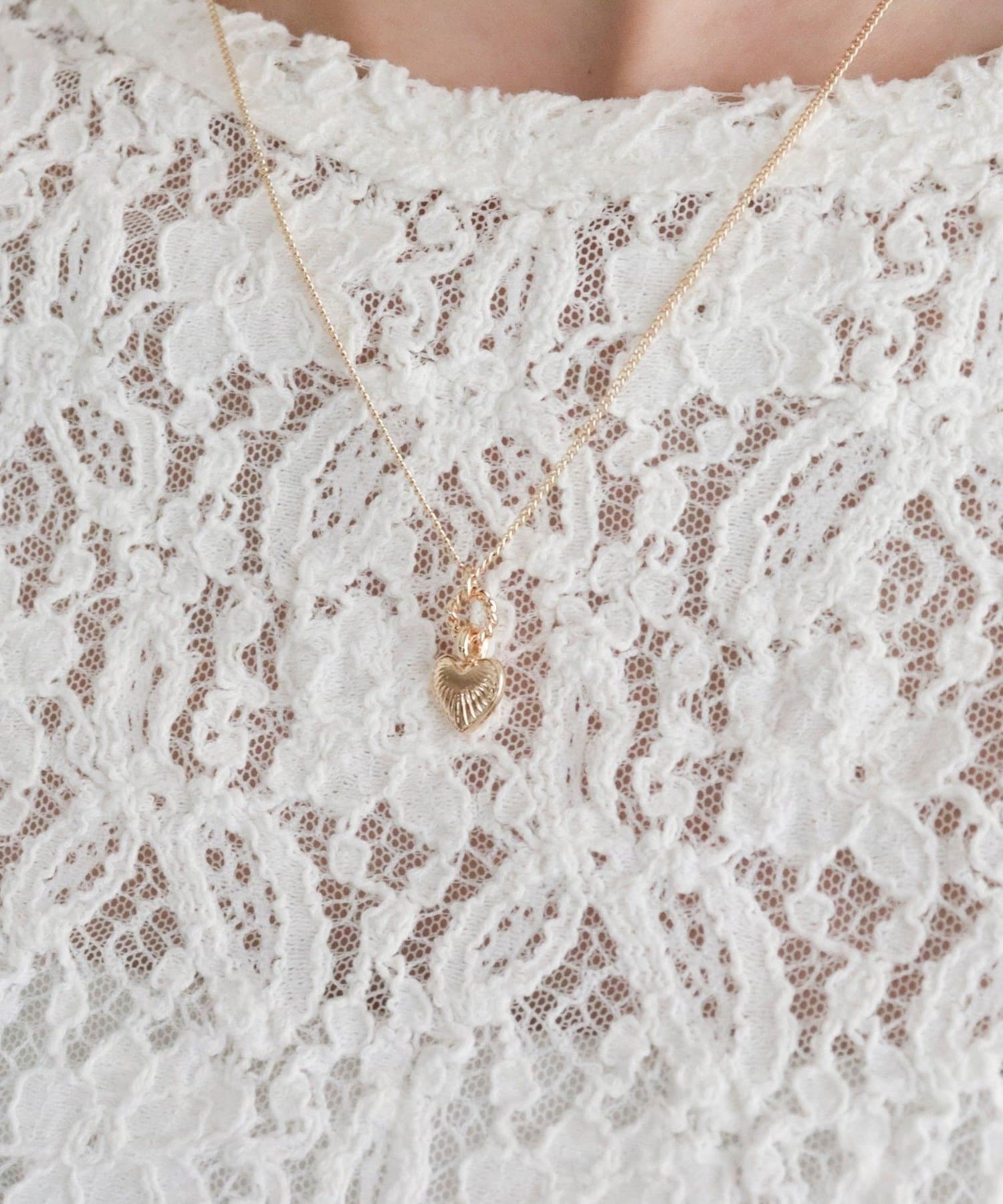 FREDY & GLOSTER(フレディ アンド グロスター) 刻みミニハートネックレス