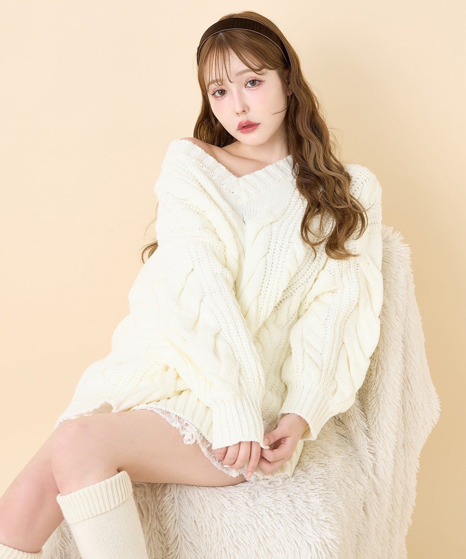 one after another NICE CLAUP(ワンアフターアナザー ナイスクラップ) ケーブルミニワンピース