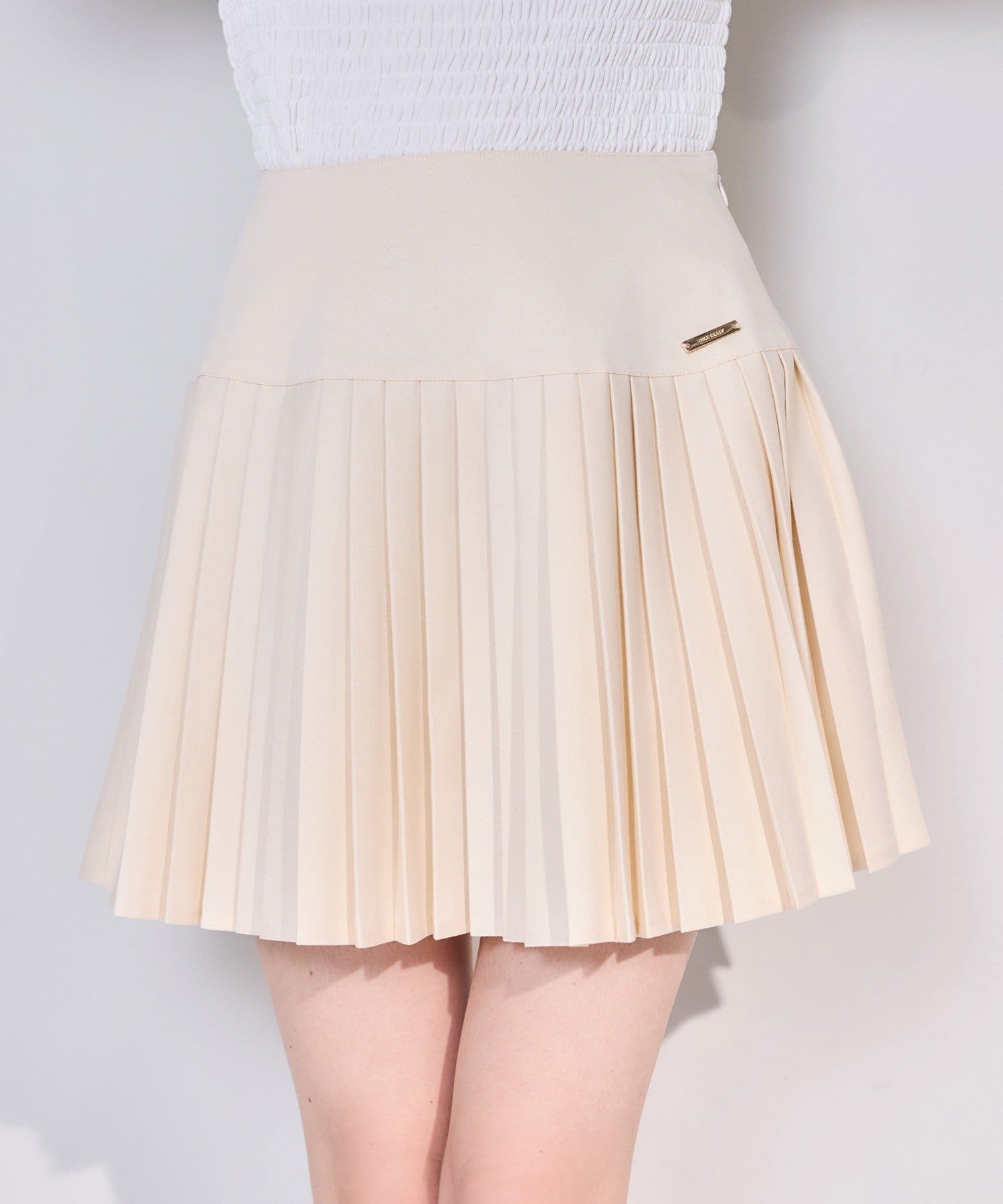 one after another NICE CLAUP(ワンアフターアナザー ナイスクラップ) 【WEB限定リバイバル】細プリーツミニスカート