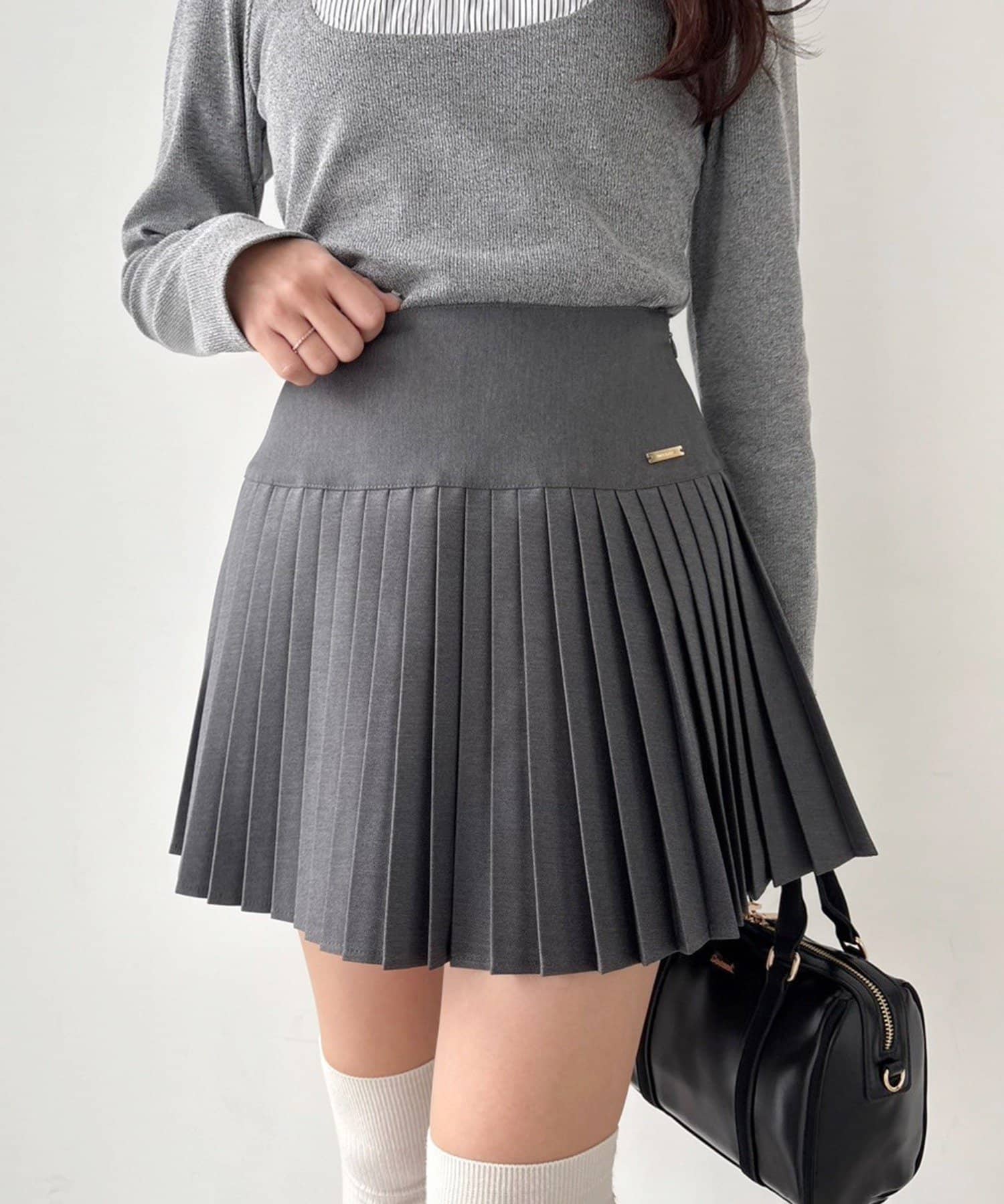 one after another NICE CLAUP(ワンアフターアナザー ナイスクラップ) 【WEB限定リバイバル】細プリーツスカート