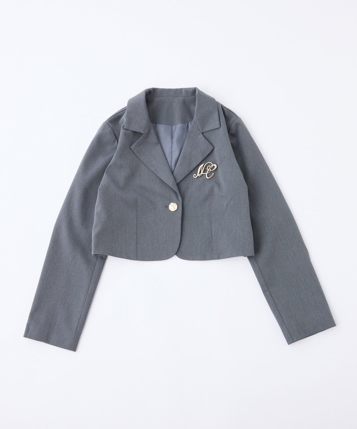 one after another NICE CLAUP(ワンアフターアナザー ナイスクラップ) 【WEB限定リバイバル】ブローチ付きショートテーラージャケット