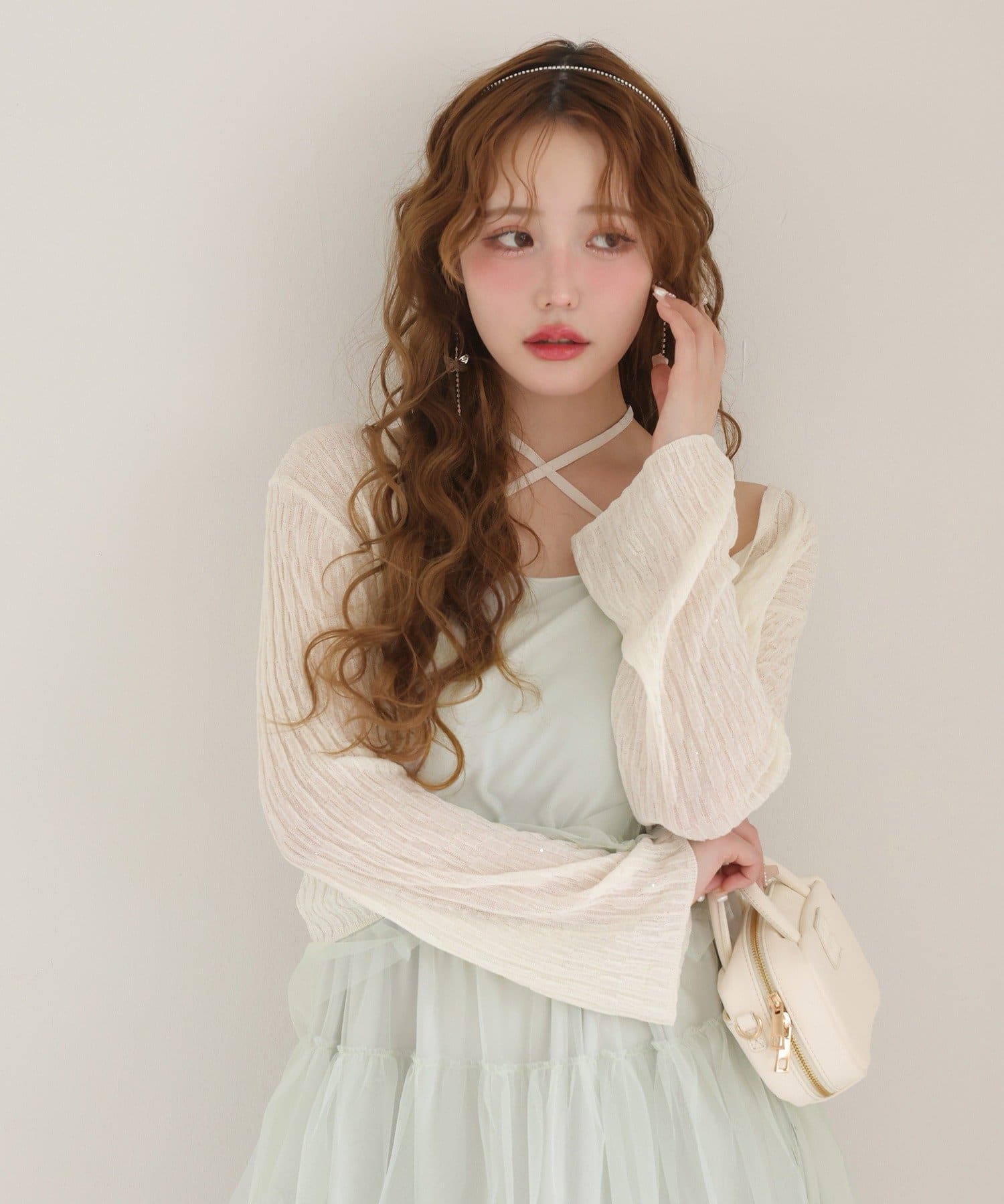 one after another NICE CLAUP(ワンアフターアナザー ナイスクラップ) 【WEB限定リバイバル】ティアートチュールワンピース