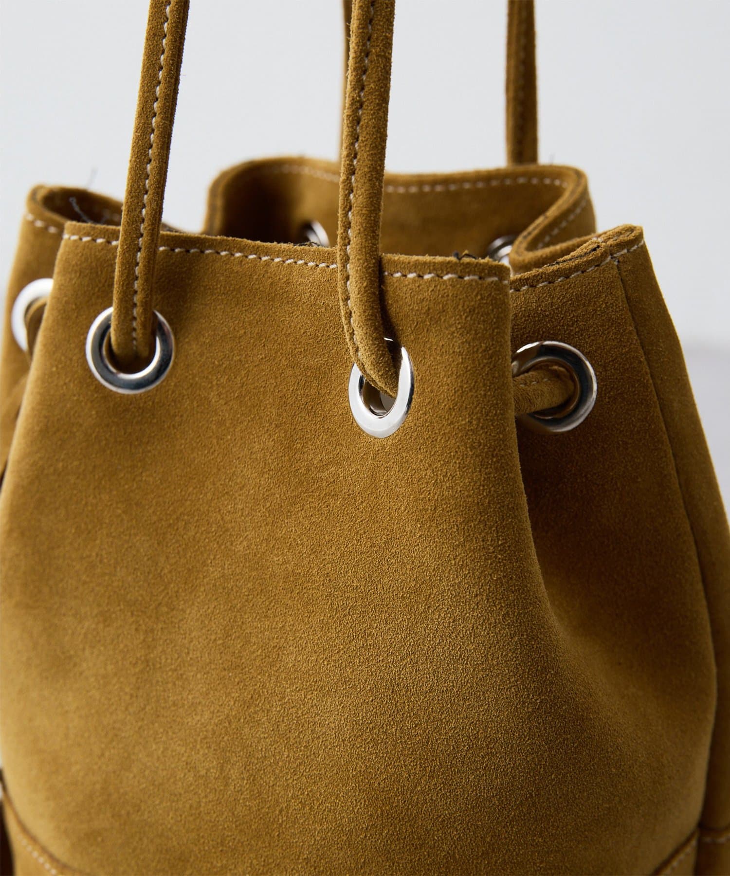 Whim Gazette(ウィム ガゼット) 【MARCO MASI】スエードワッペン巾着