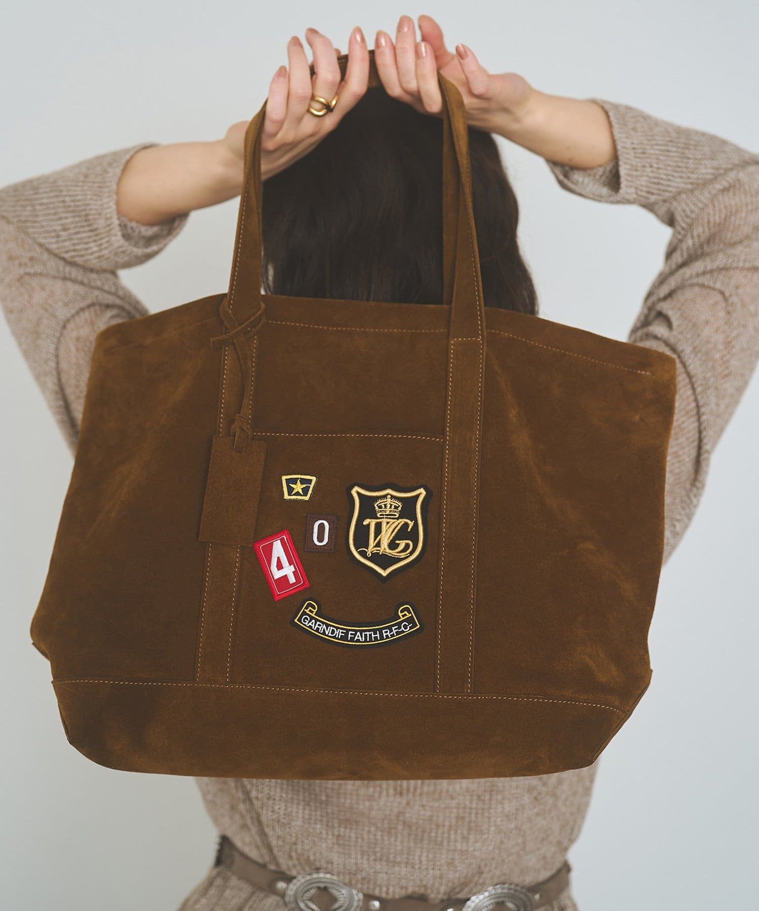 Whim Gazette(ウィム ガゼット) 【MARCO MASI】スエードワッペントート