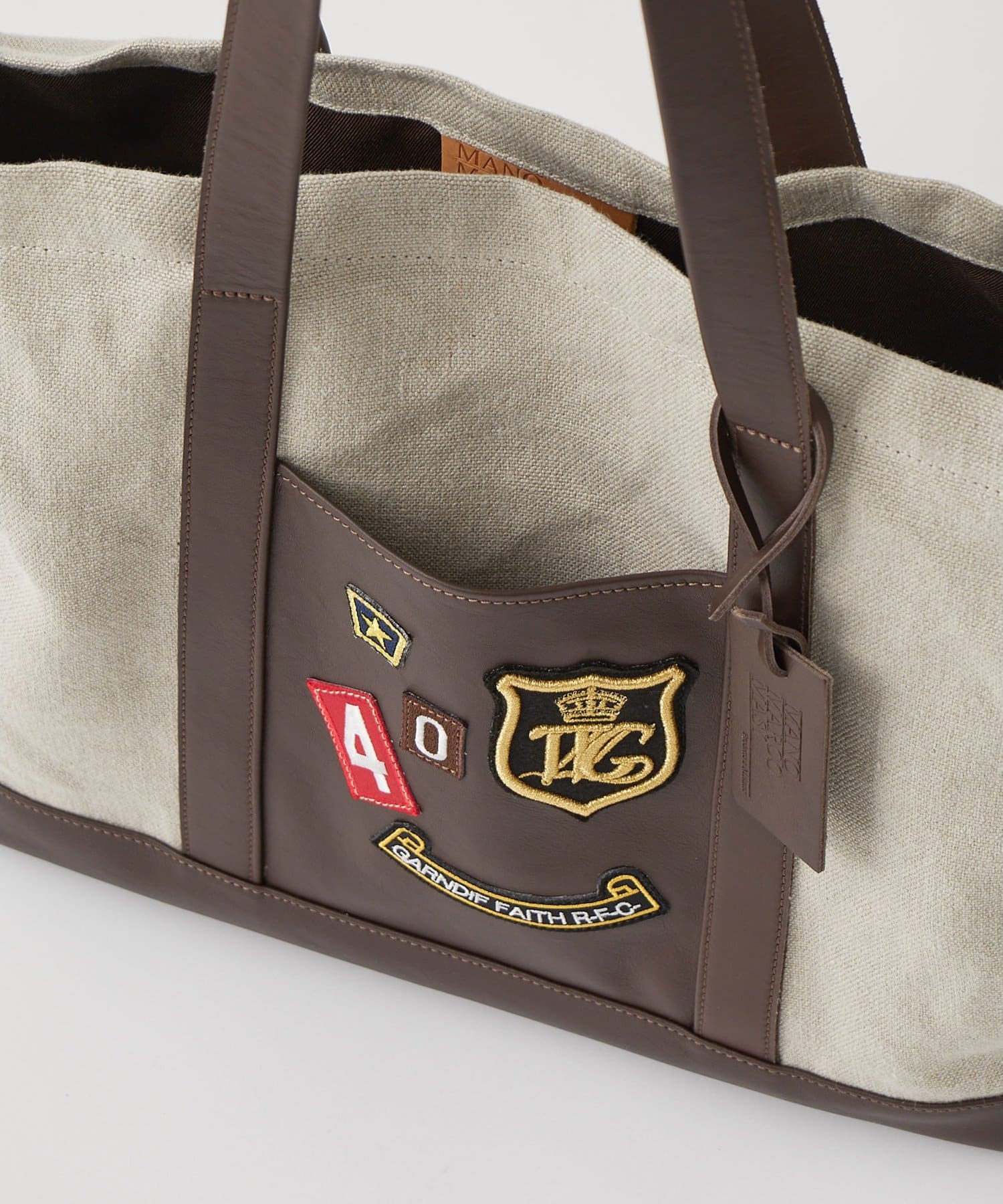 Whim Gazette(ウィム ガゼット) 【MARCO MASI】リネンワッペントート