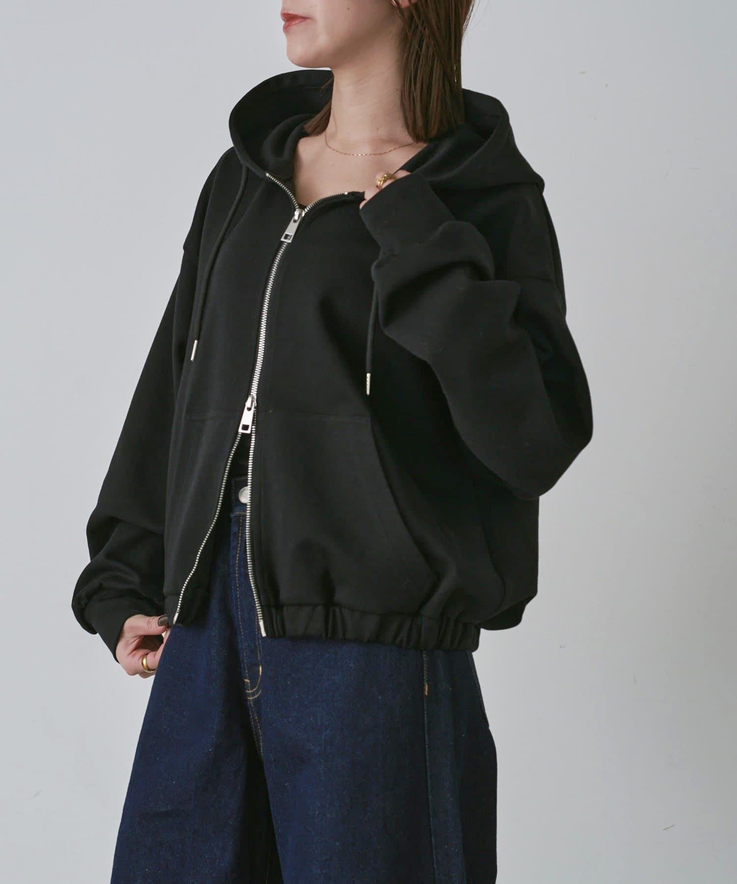 -goocy-(グーシー) 【セットアップ対応】ショートカンガルーポケットパーカー