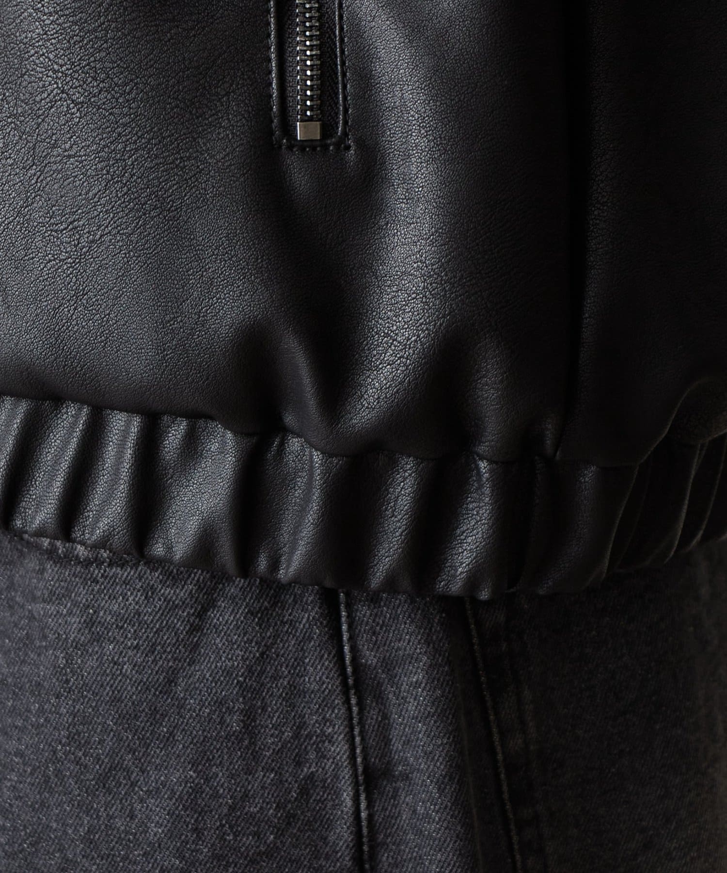 COLONY 2139(コロニー トゥーワンスリーナイン) フェイクレザージップブルゾン