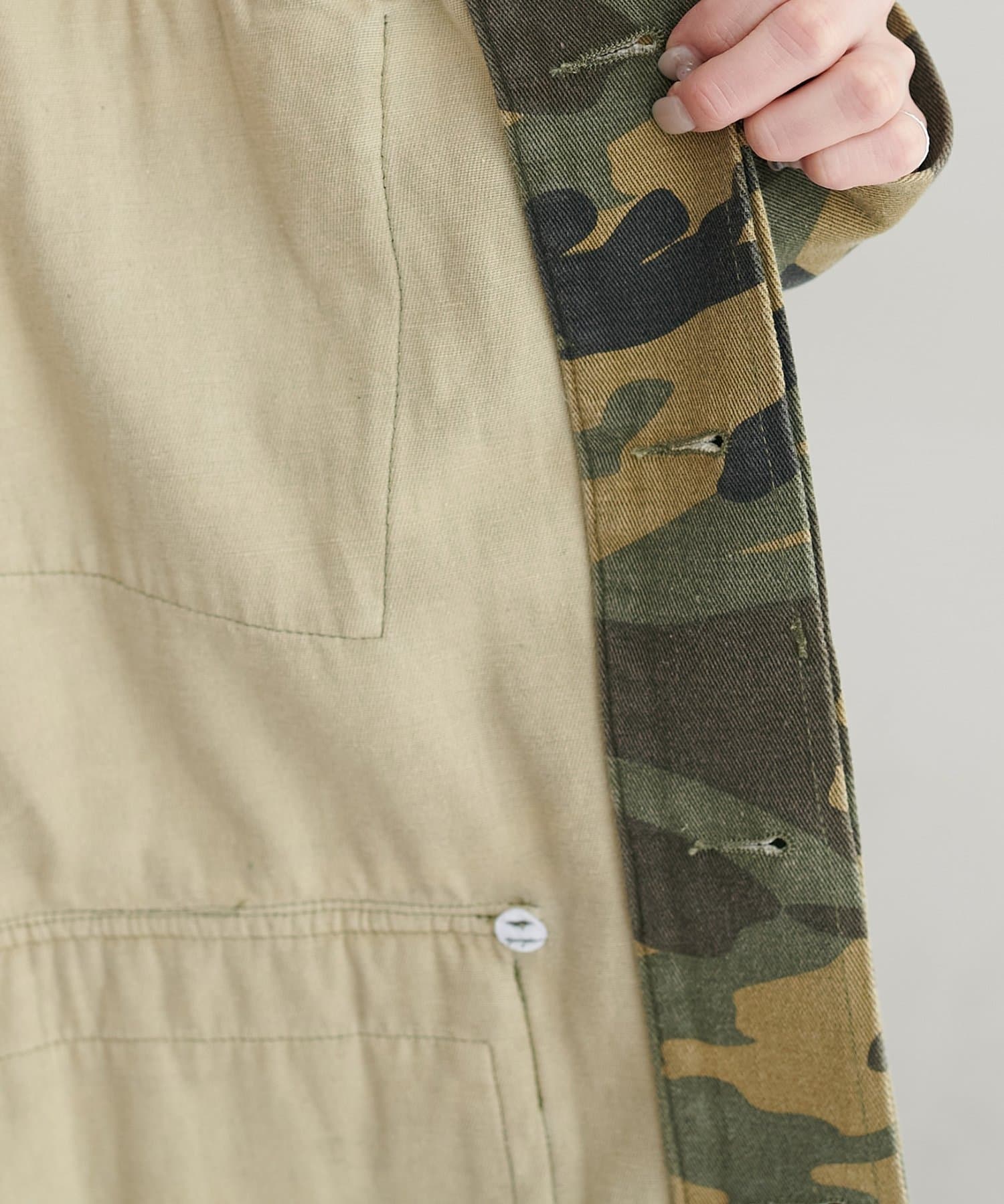 DISCOAT(ディスコート) 【Enlude/ユニセックス】メイサイガラミリタリージャケット