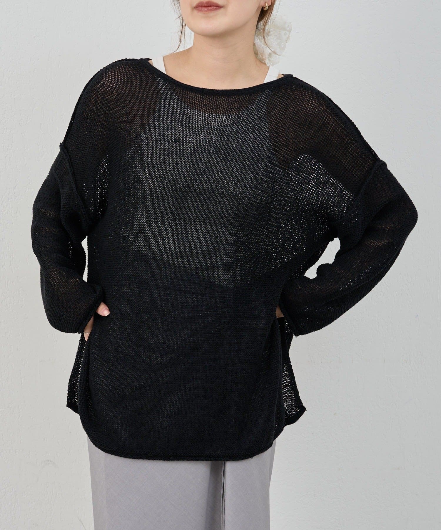 SHENERY(シーナリー) 【26SS予約】リネンオーバーニット