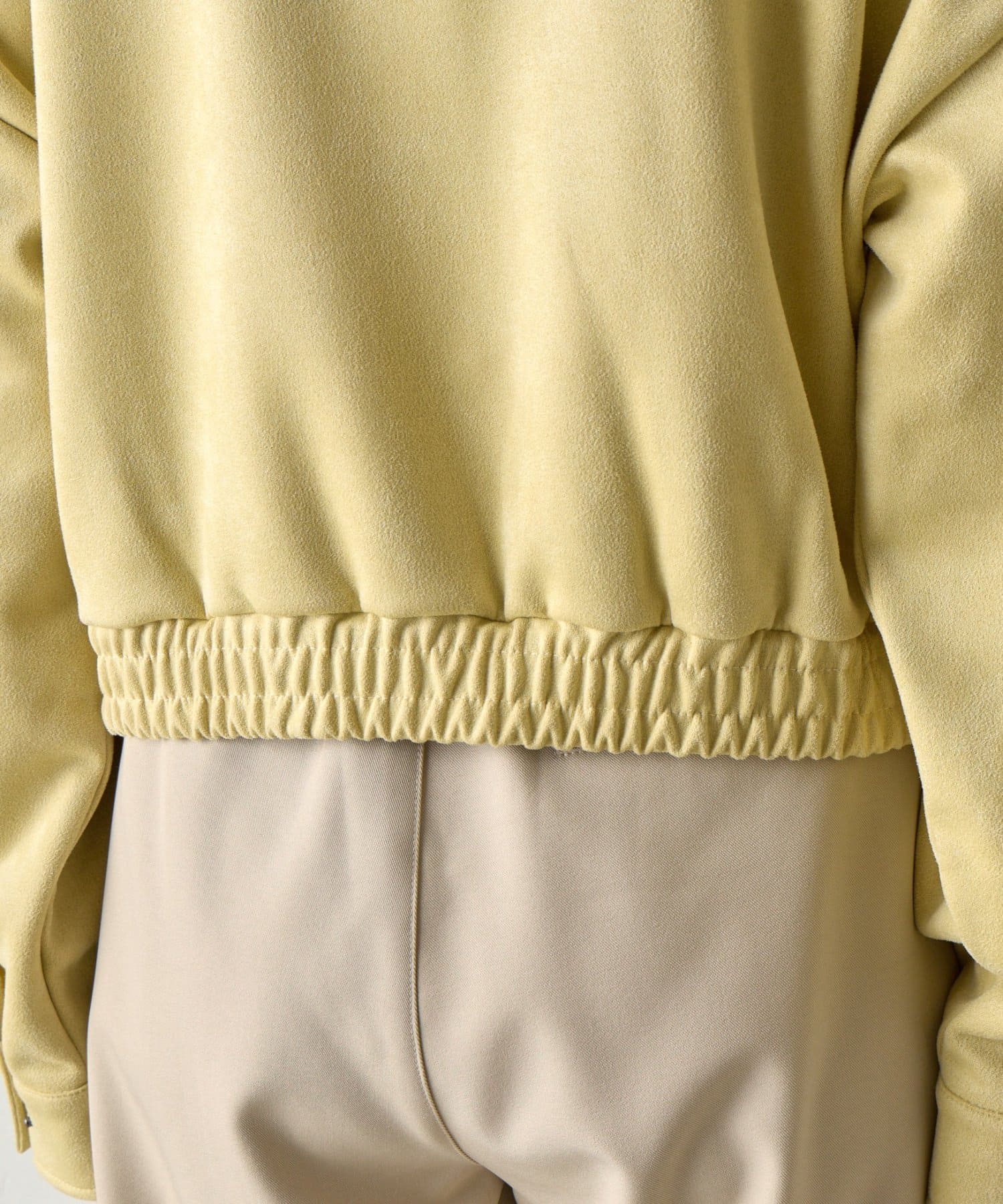 COLONY 2139(コロニー トゥーワンスリーナイン) 【WEB限定】カットスエードスタンドショートブルゾン