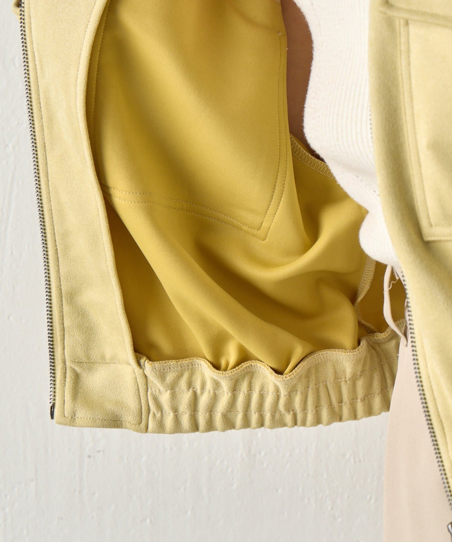 COLONY 2139(コロニー トゥーワンスリーナイン) 【WEB限定】カットスエードスタンドショートブルゾン