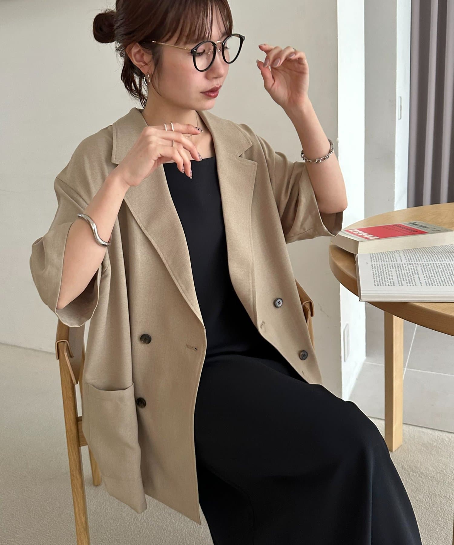 Enlude】テックリネンハンソデシャツジャケット | DISCOAT(ディス